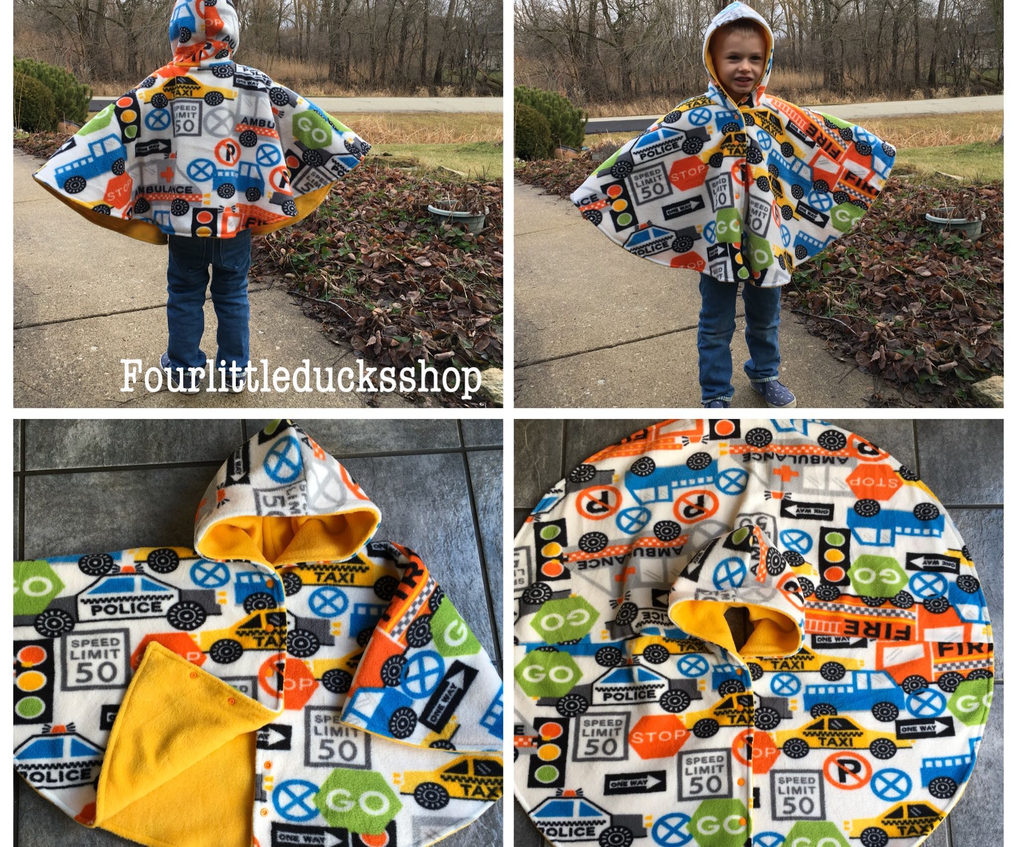 Car Seat Poncho With Directional Print Fleece 6 Steps With Pictures Instructables