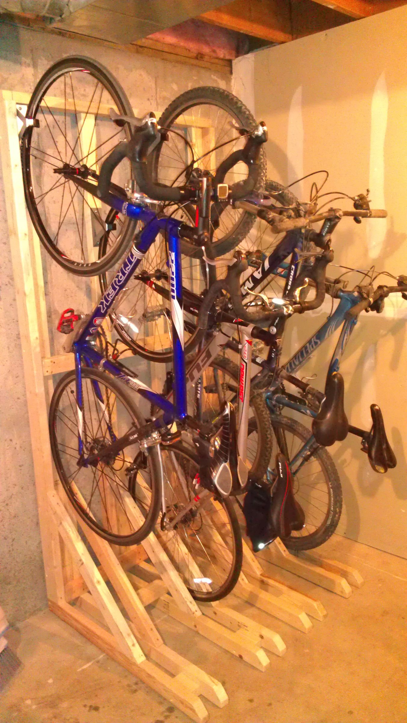 Vertical Bike Rack From 2x4s 7 Steps (with Pictures) Instructables
