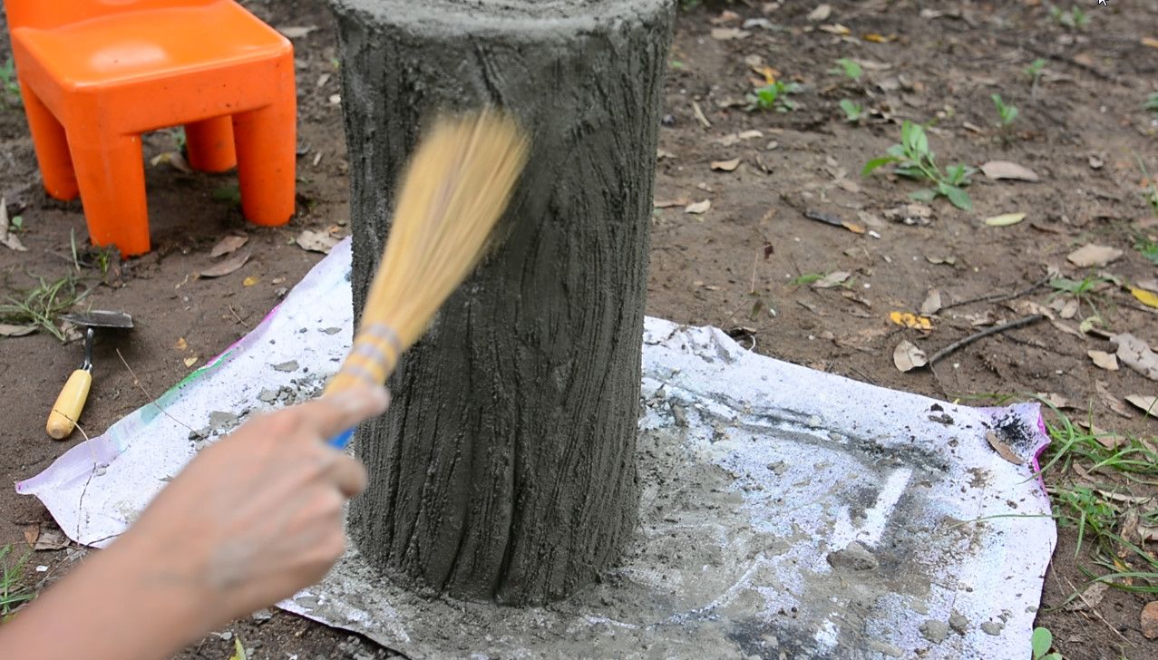 How To Make Concrete Tree Stump 8 Steps With Pictures Instructables