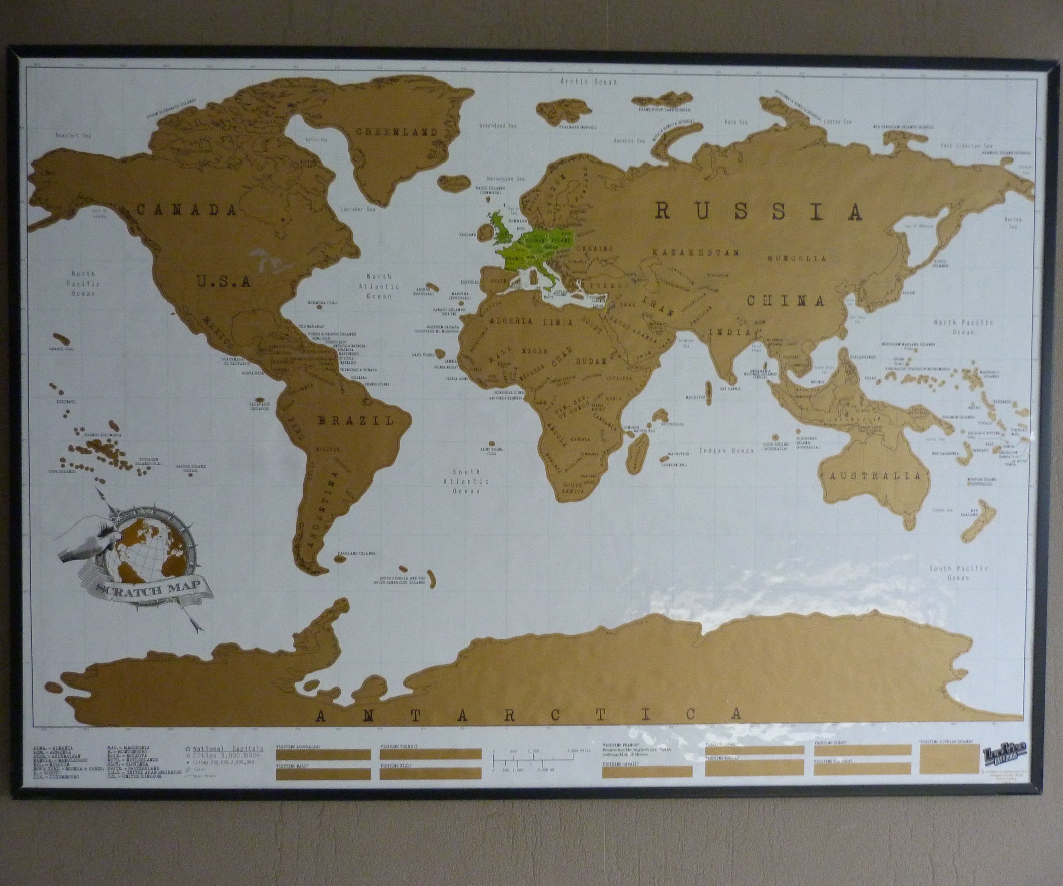 Pinit Scratch Map 6 Steps (with Pictures) Instructables