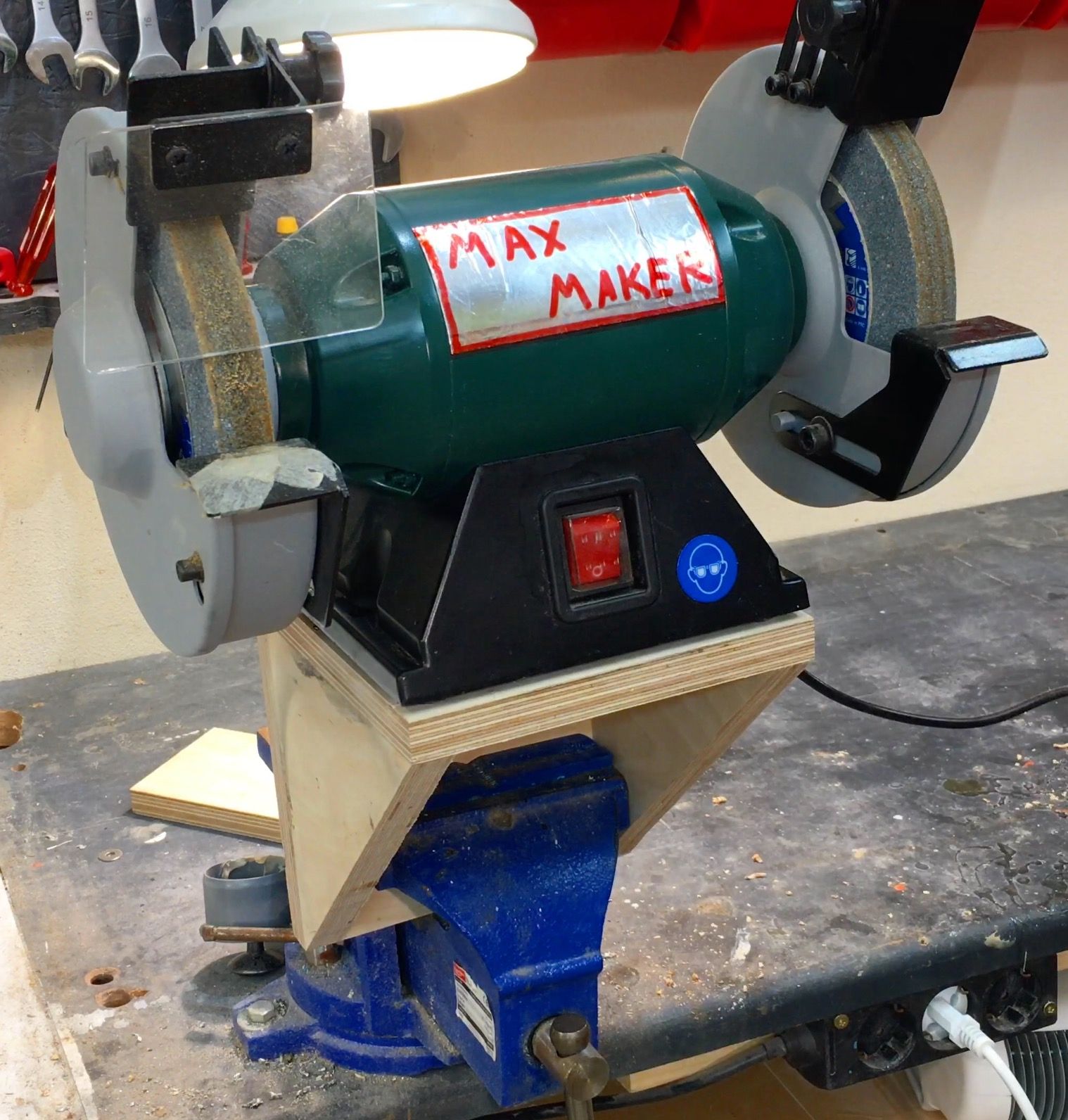 Make a Wall Mount for Your Bench Grinder! 11 Steps (with Pictures