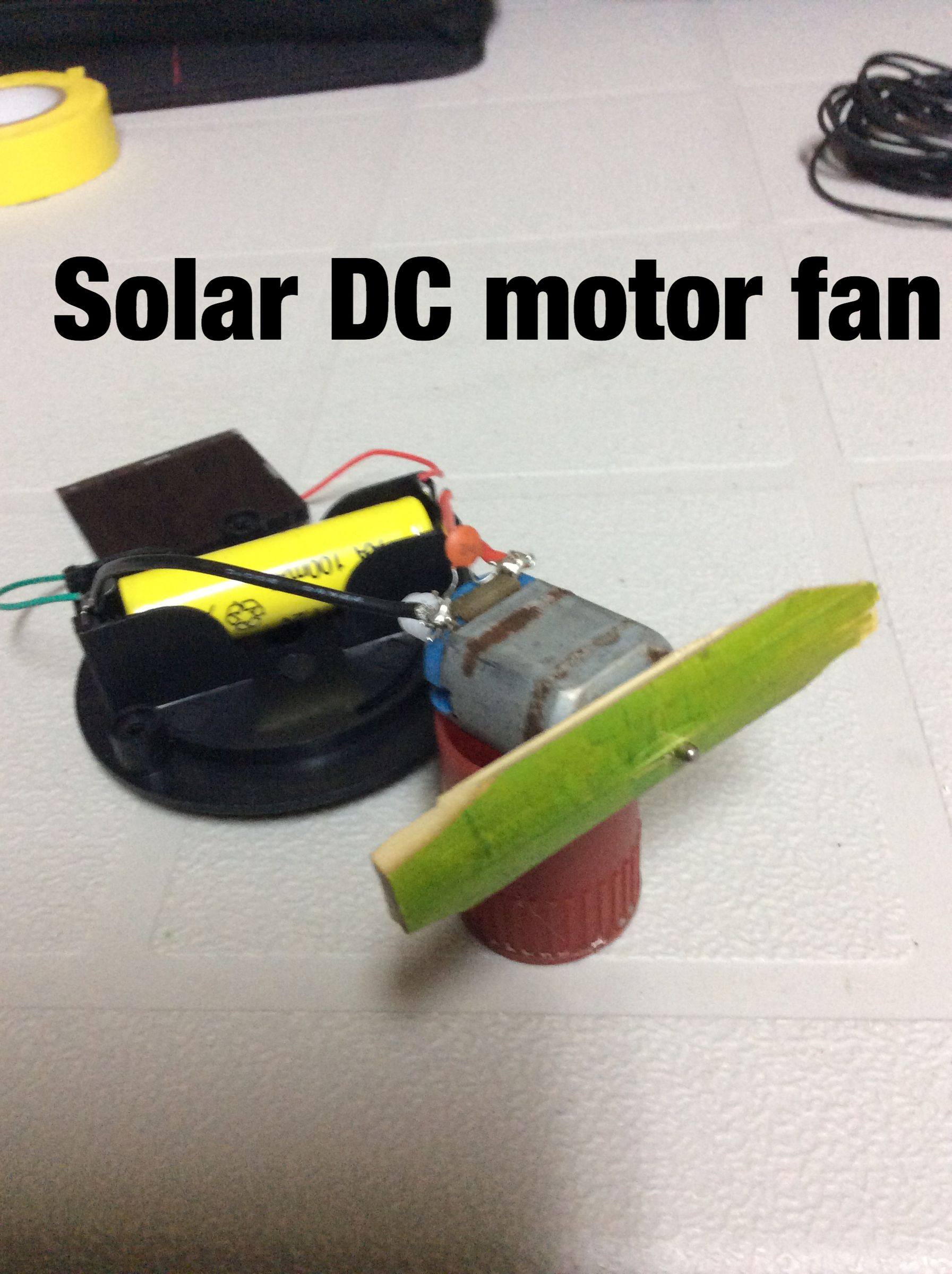 Solar Powered DC Motor : 7 Steps (with Pictures) - Instructables