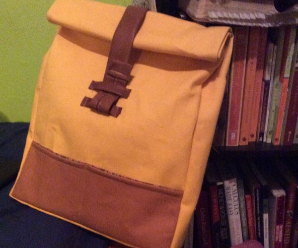 All Fabric Roll-top Rucksack