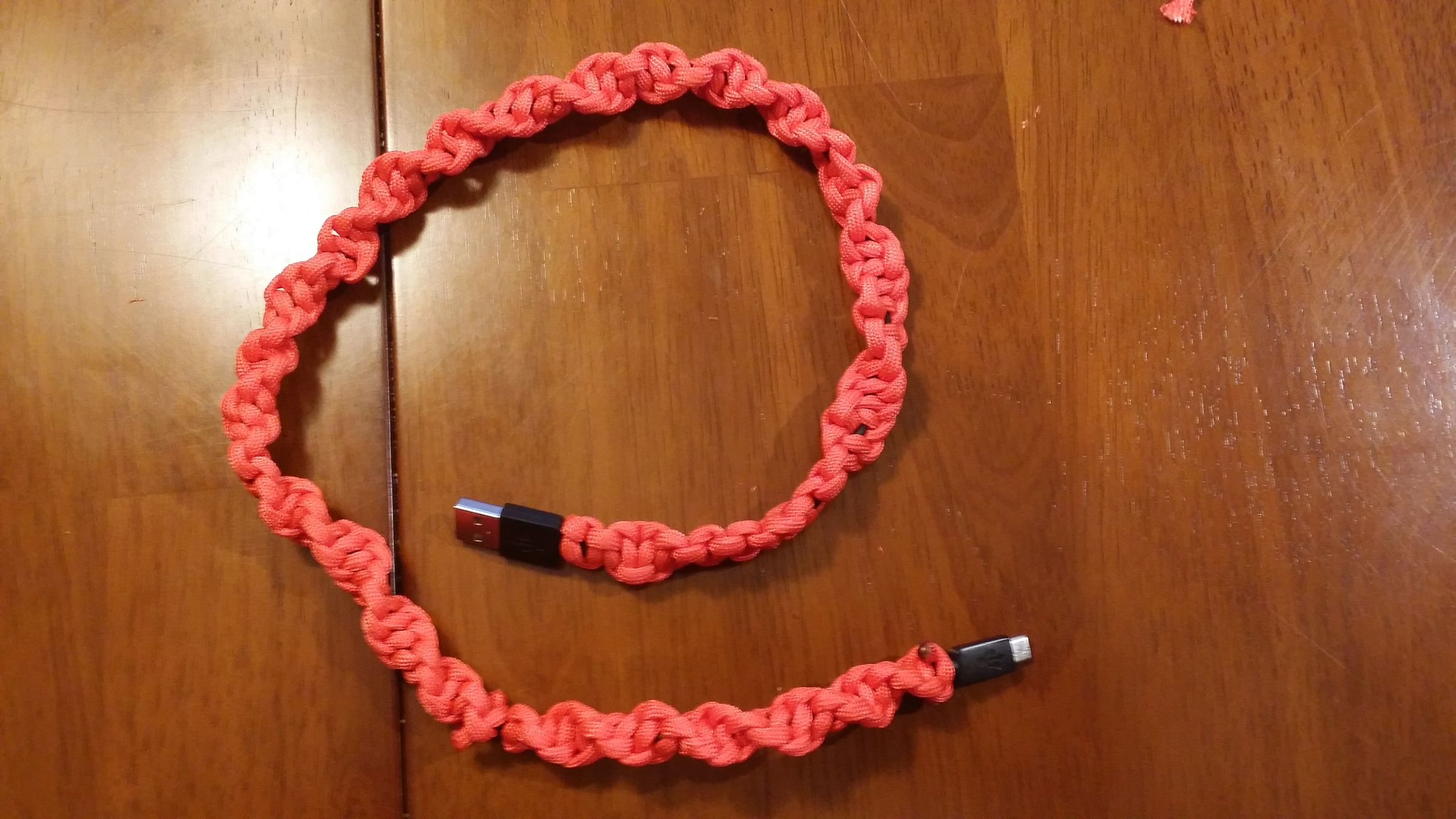 Cell Phone Charger Paracord Wrap 5 Steps Instructables