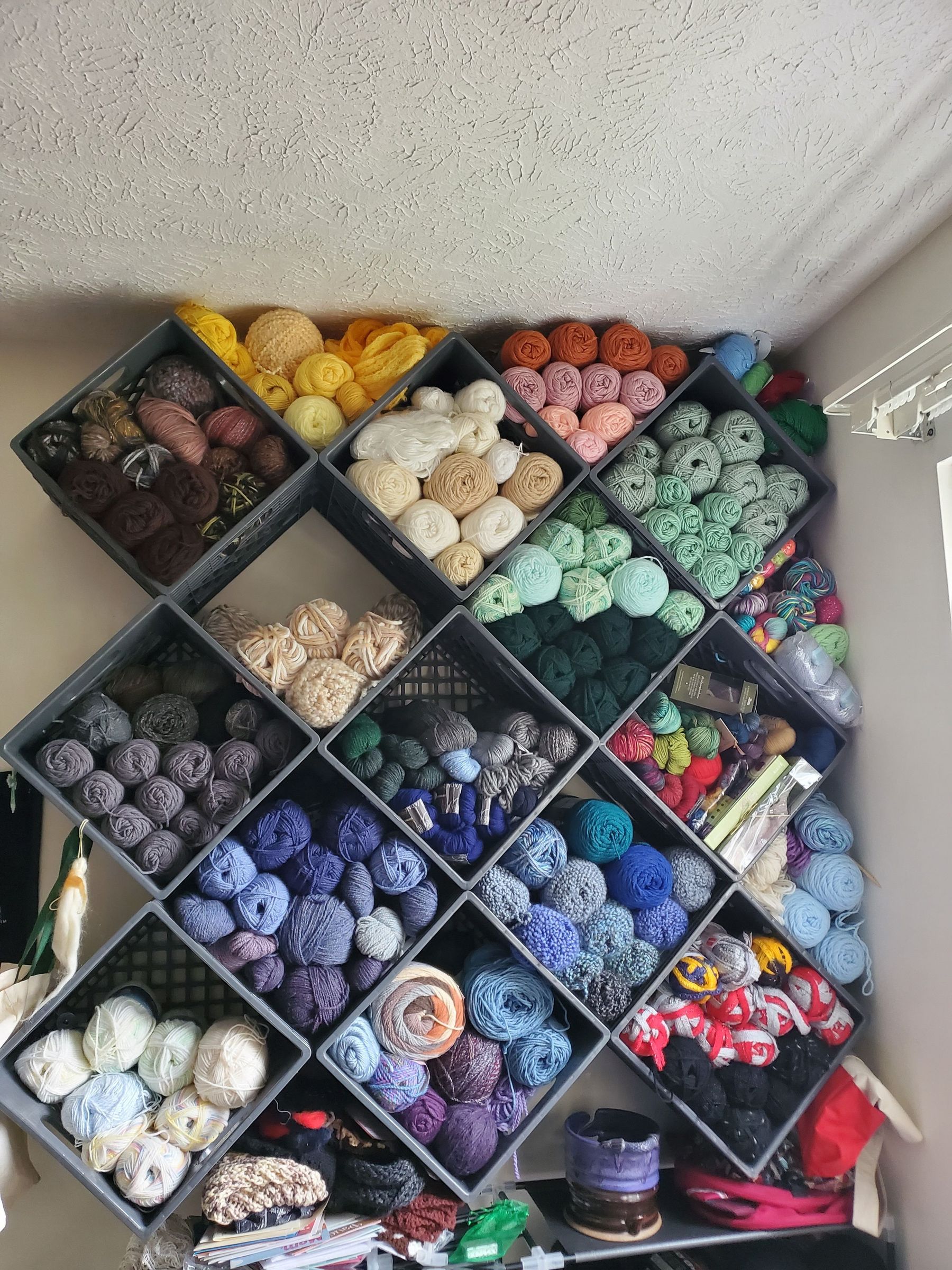 Milk Crate Wall Storage With Pictures Instructables