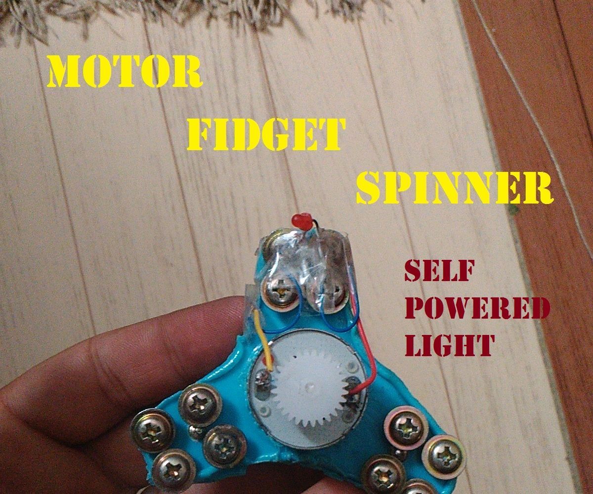 Light Fidget Spinner Using DC Motor. No Bearing. No Glue Needed 3