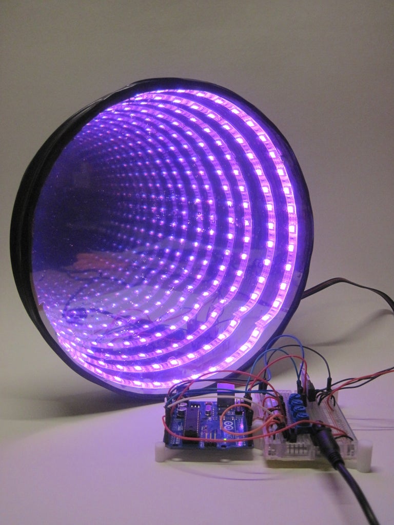Arduino-controlled RGB LED Infinity Mirror : 13 Steps (with Pictures ...