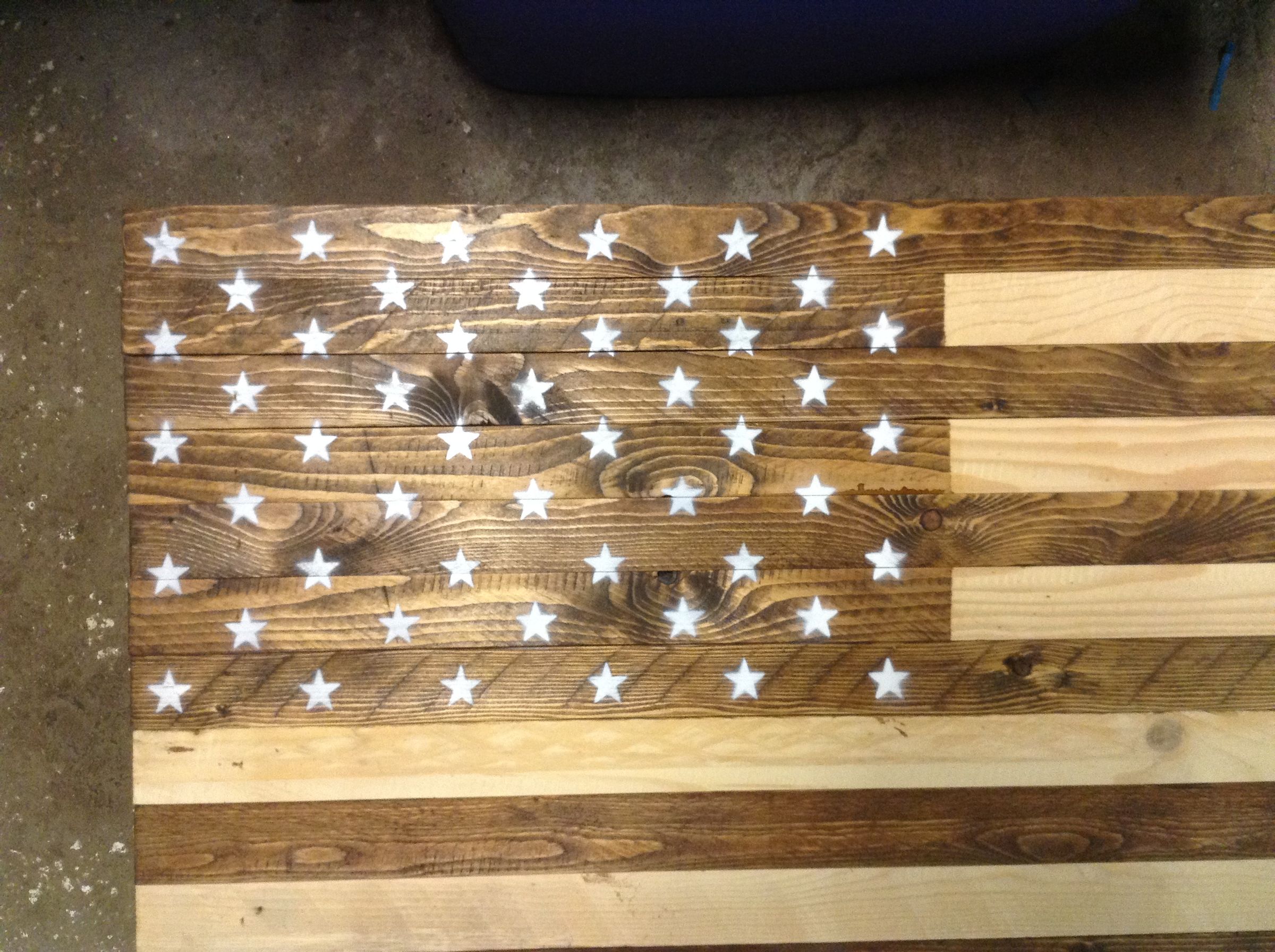 American Flag Pallet Coffee Table 10 Steps (with Pictures) Instructables