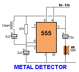 Simple Metal Detector 8 Steps with Pictures Circuit Diagram