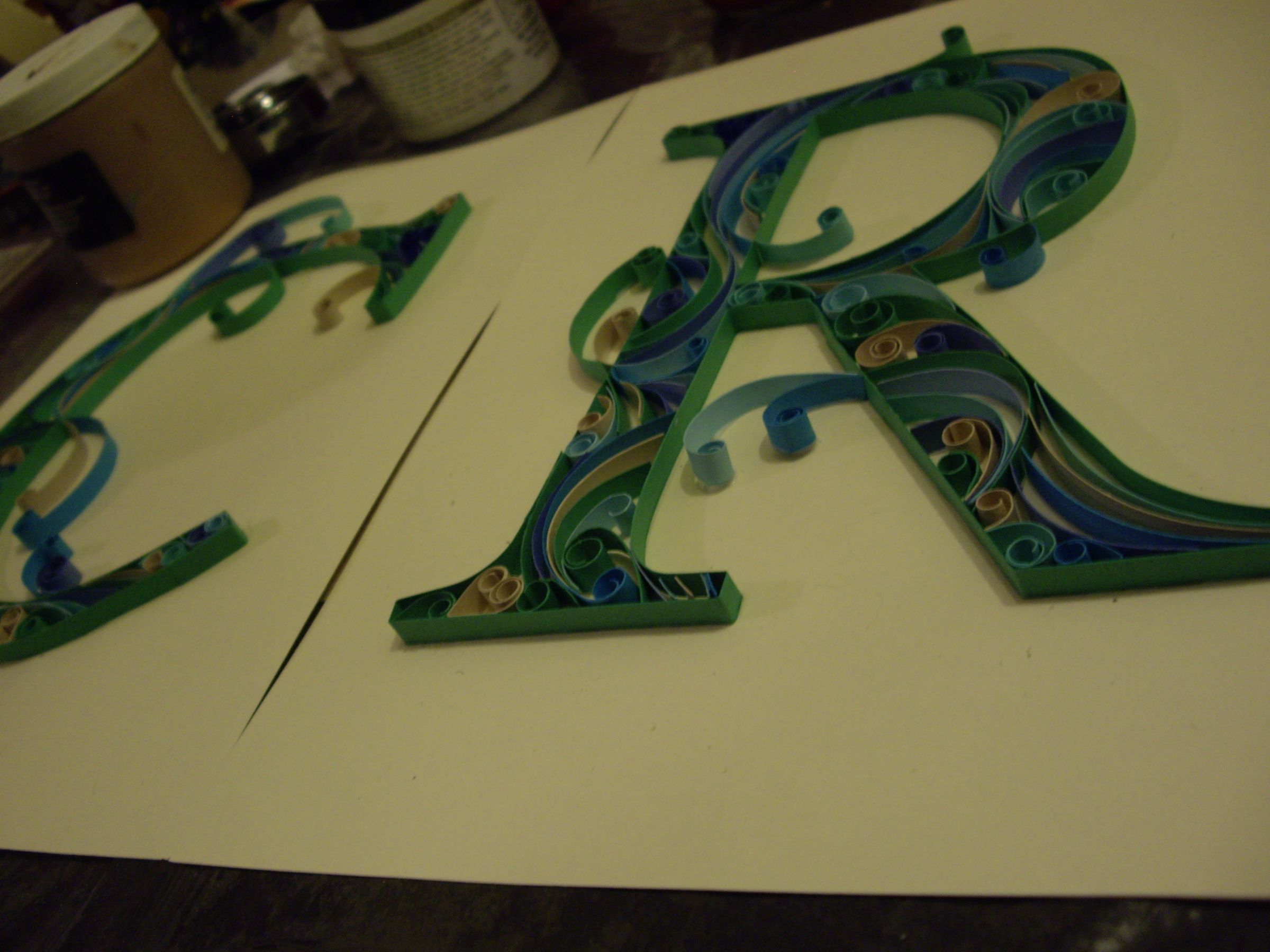 Quilled Monograms Cheap, Easy, No Special Equipment 6 Steps (with