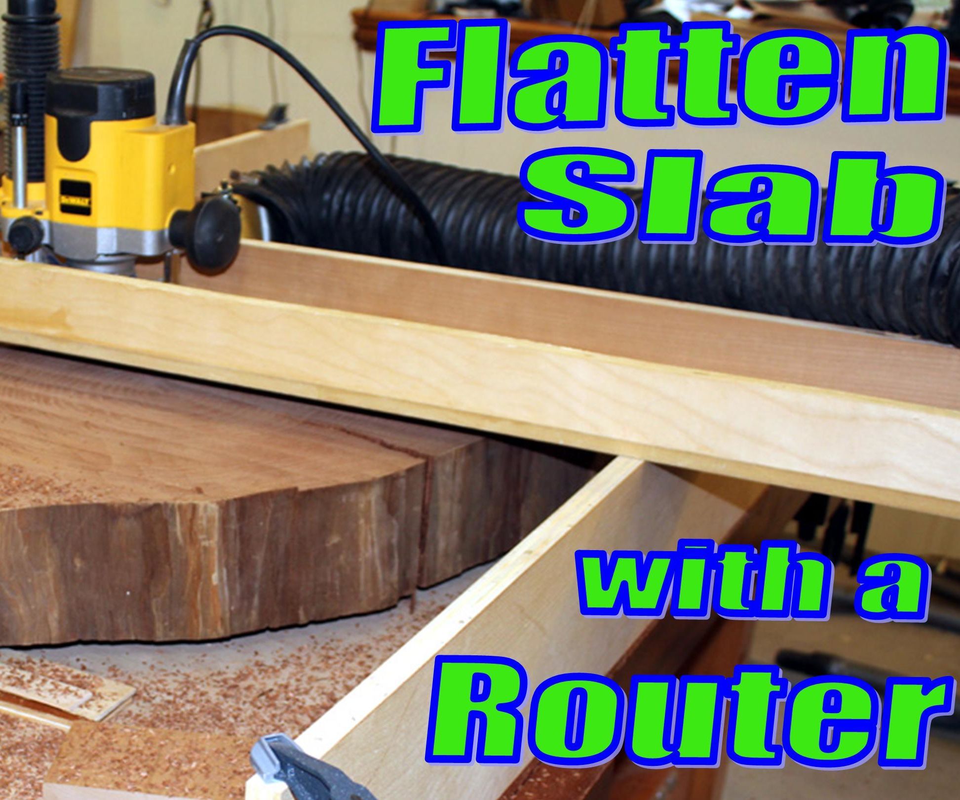 Flattening a Slab on My Bench With a Router