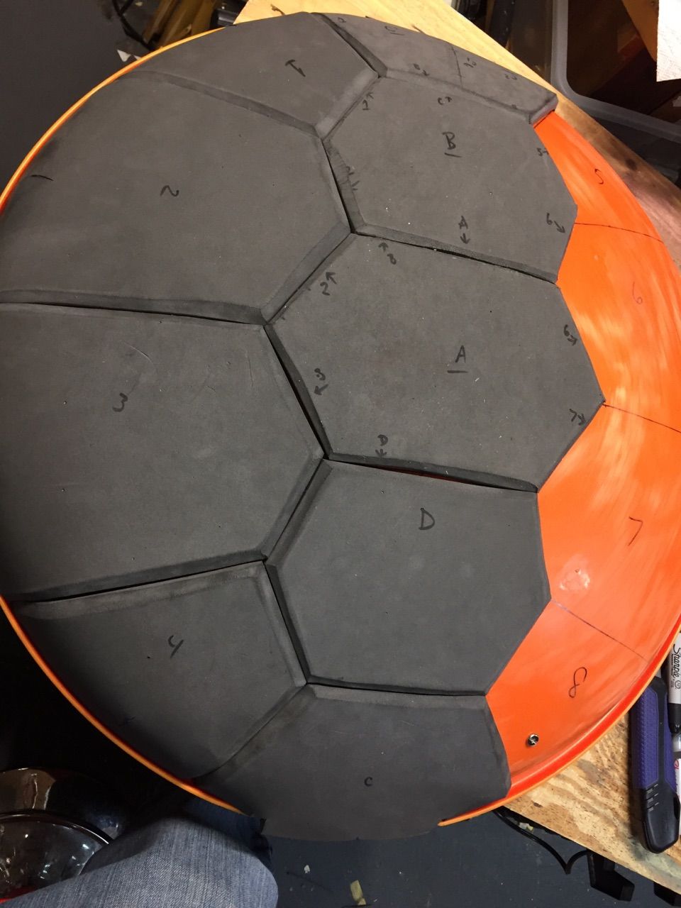Making a Cosplay Master Roshi Shell 
