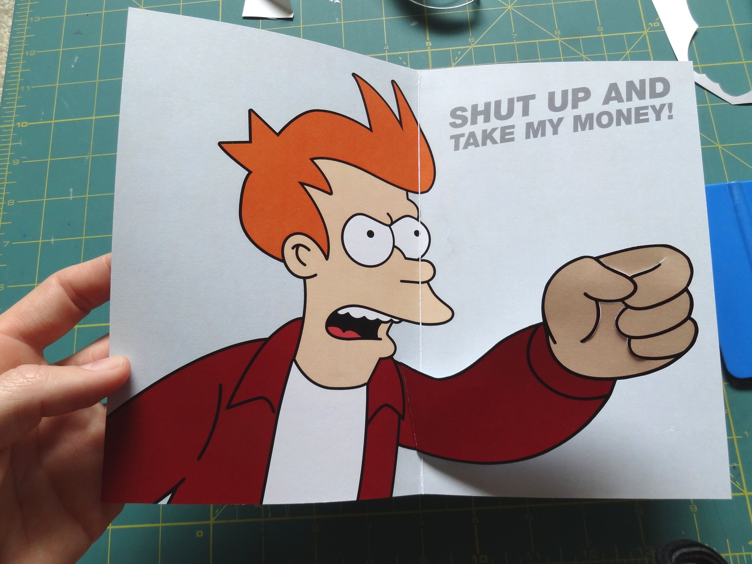 Futurama Meme Gift Card 6 Steps With Pictures Instructables