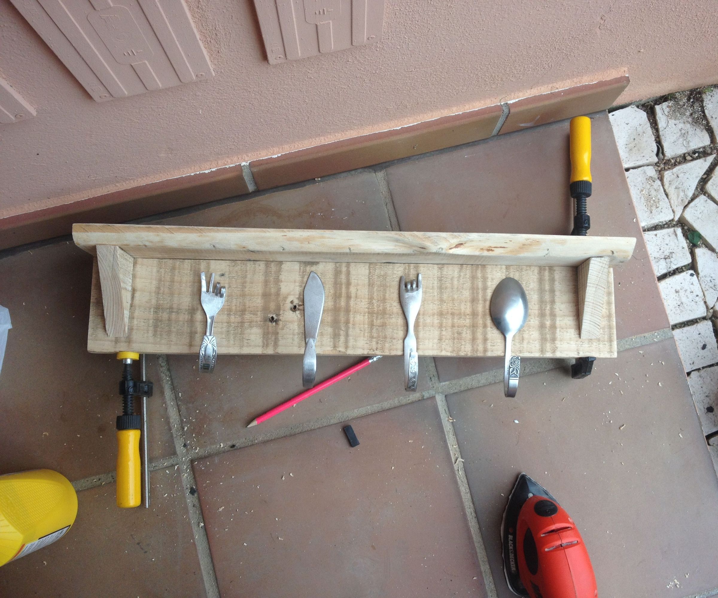 upcycled coat rack DIY Project DIY Project Image