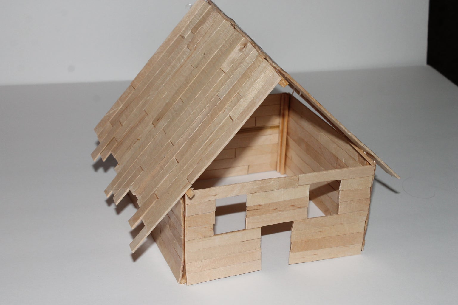 Miniature Popsicle Stick House : 10 Steps (with Pictures ...