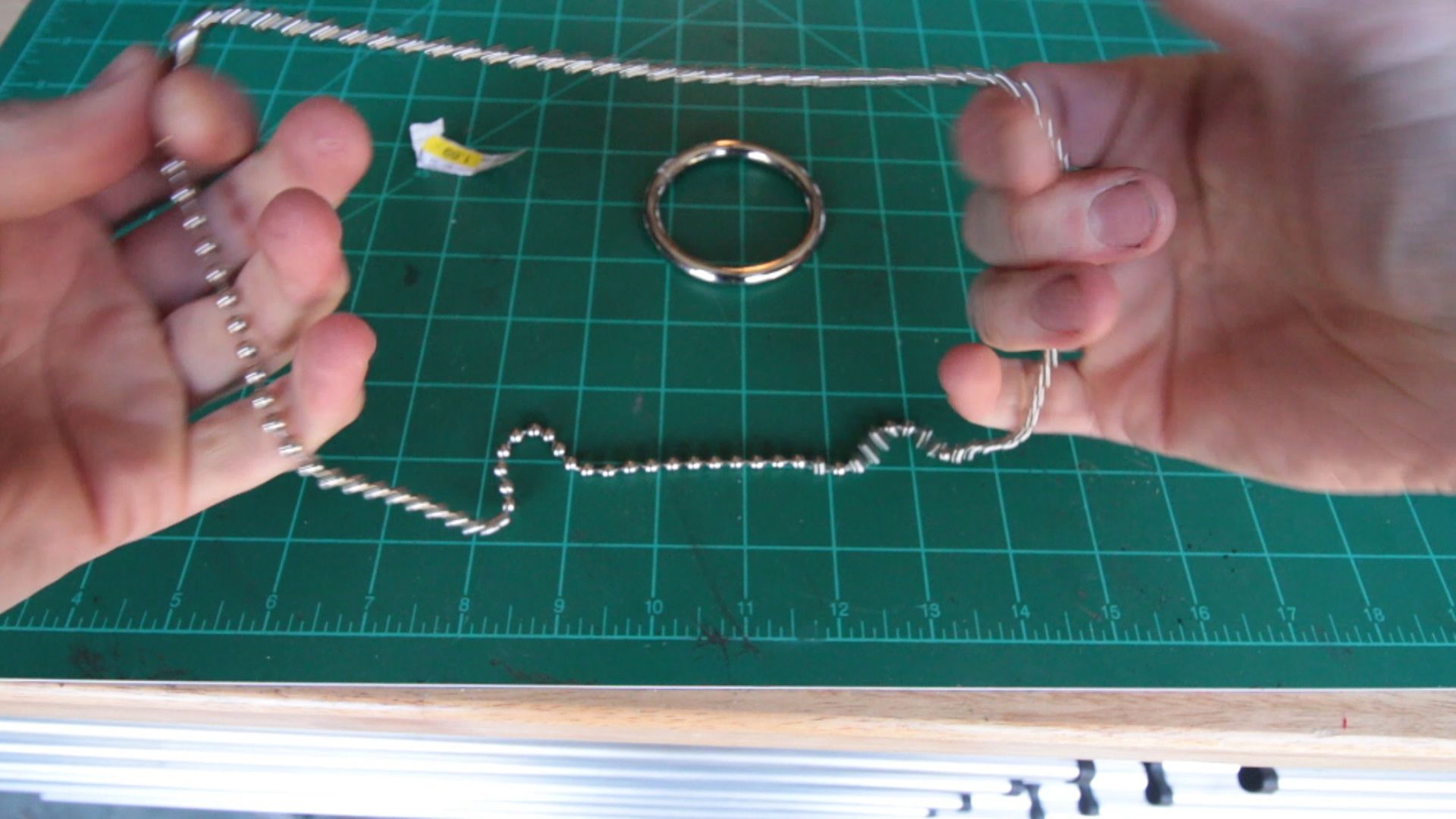 Ring on a Chain Magic Trick DIY Pocket Size 4 Steps Instructables