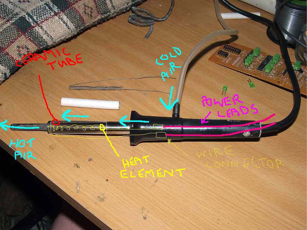DIY Hot Air Soldering Iron Using 1218volts DC at 23 Amps 18 Steps (with Pictures