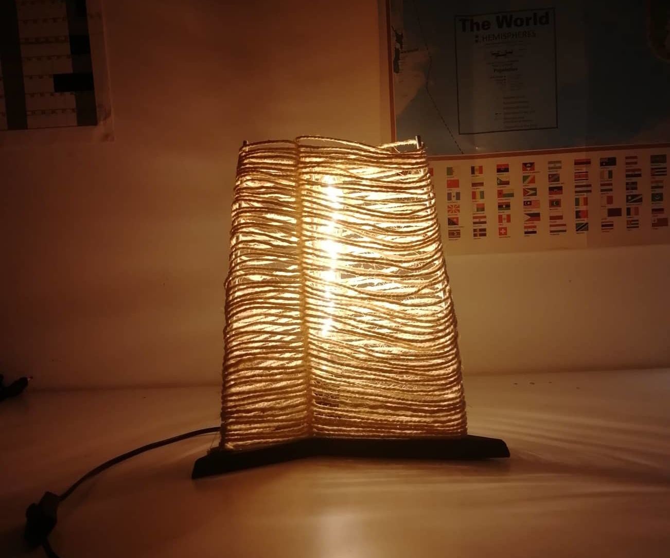 Diy Rope Lamp 5 Steps With Pictures Instructables Diy Rope Lamp 5 Steps With Pictures, Rope Floor Lamp Diy