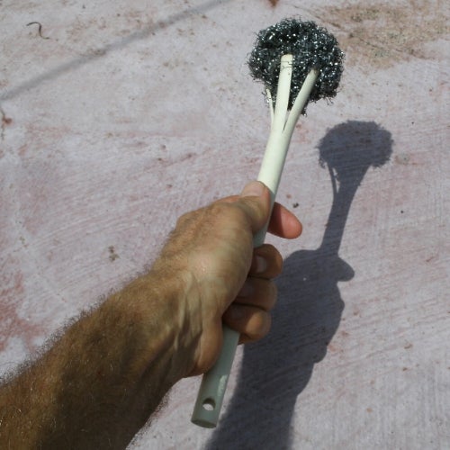 Scouring Pad With a Handle 4 Steps Instructables