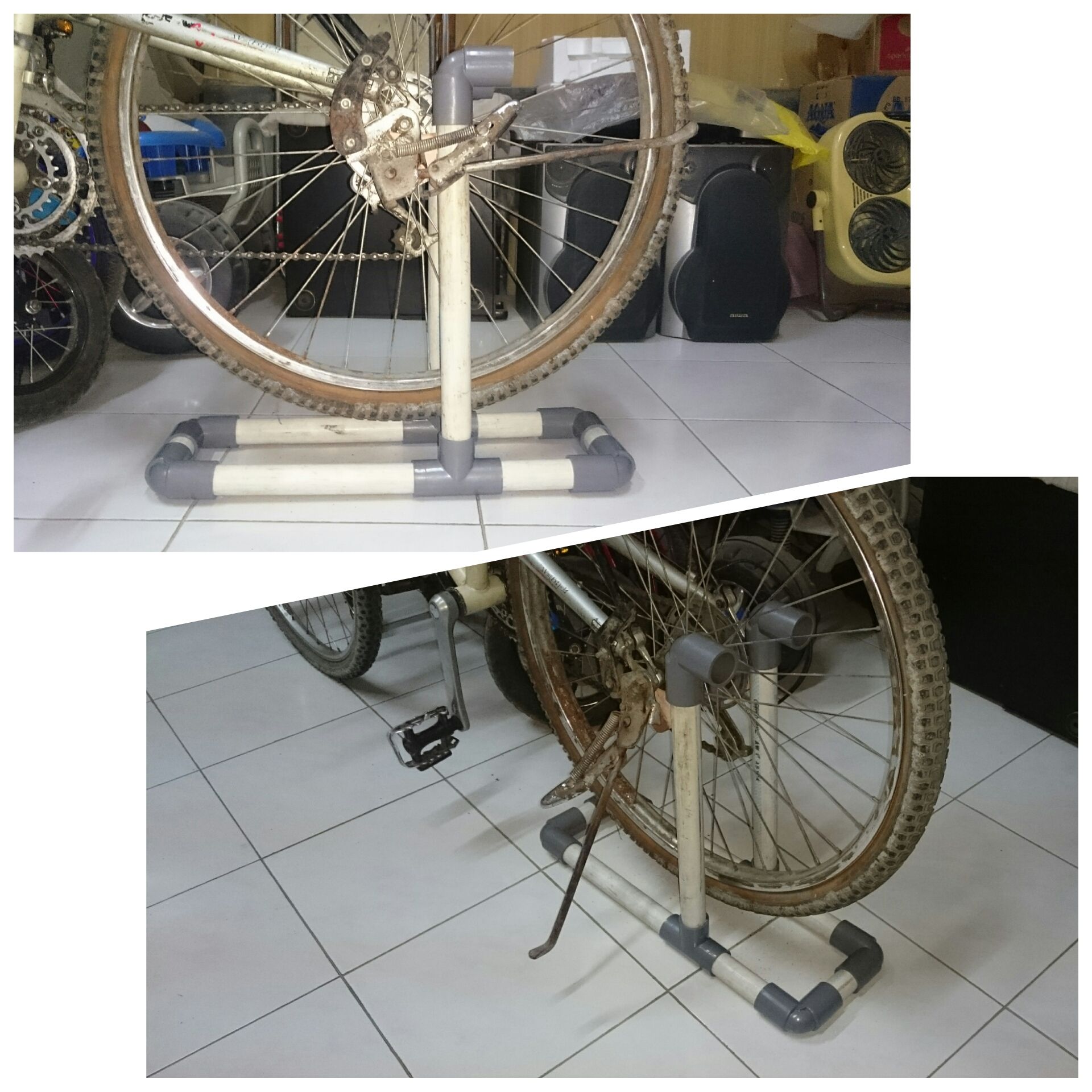 PVC Bike Wheel Stand 4 Steps Instructables