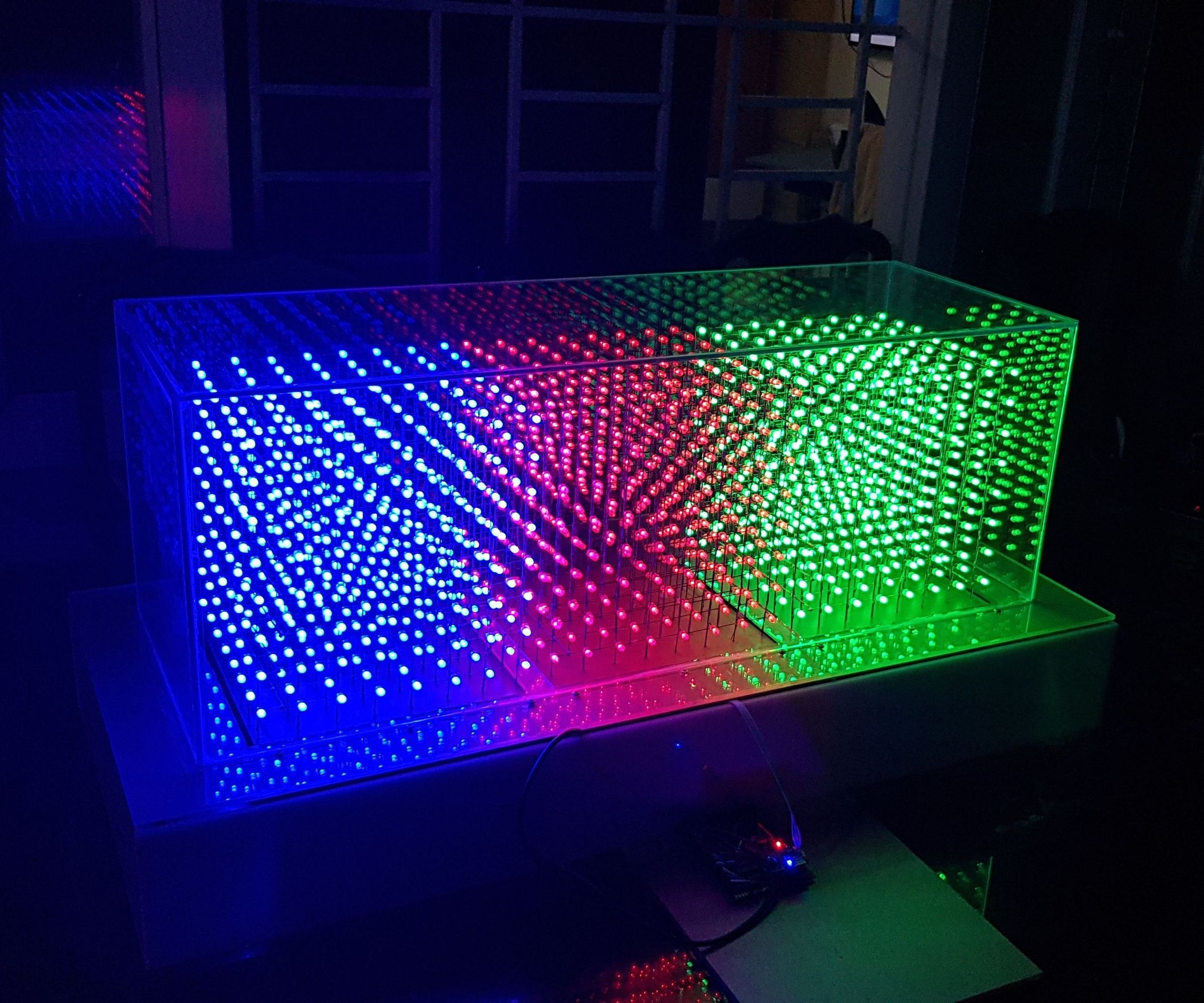 8x24x8 RED GREEN BLUE LED CUBE 8 Steps (with Pictures) Instructables
