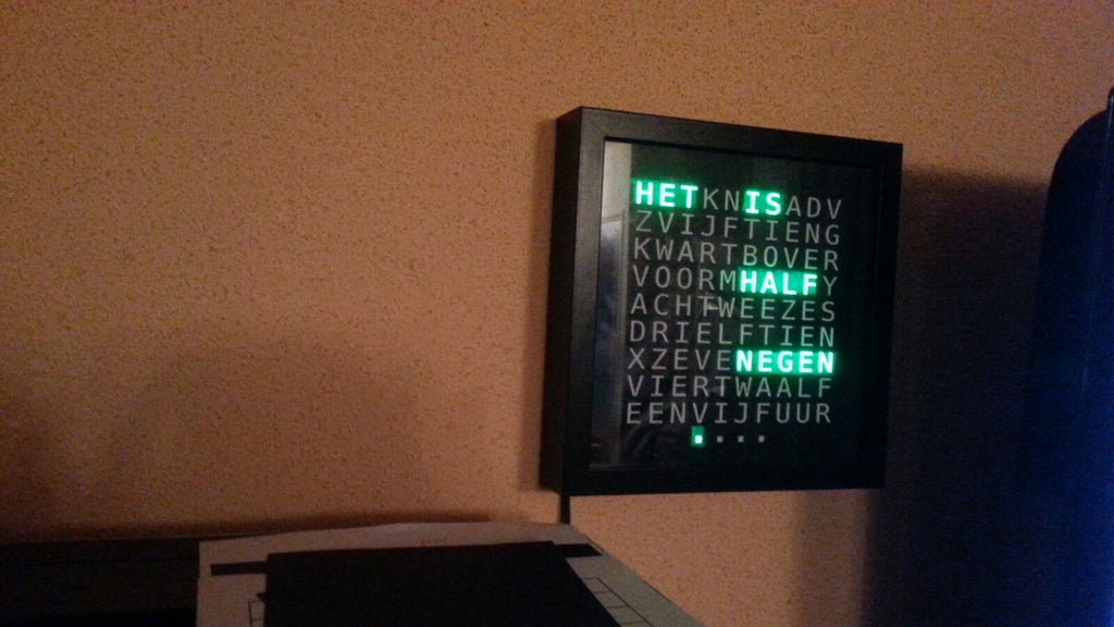 DIY Word Clock in Seven Steps 7 Steps Instructables