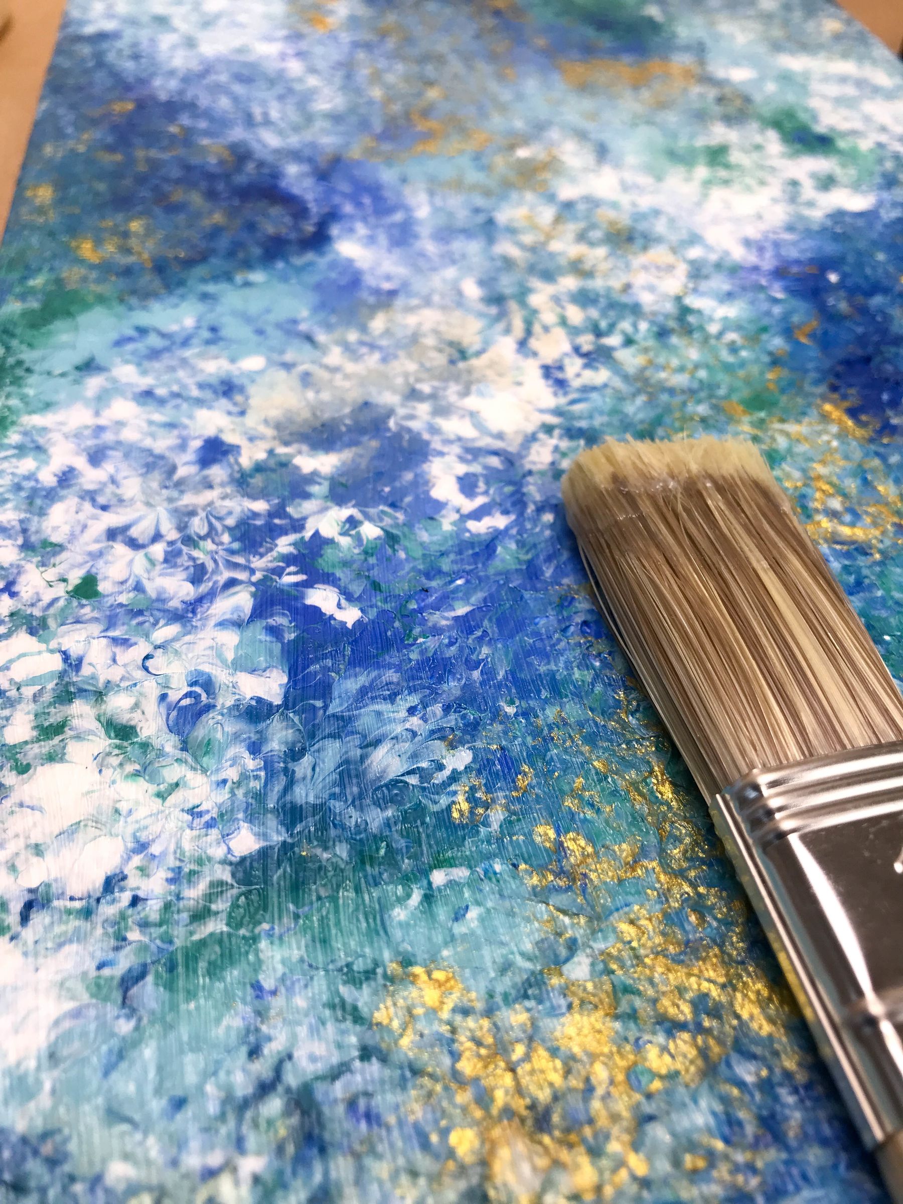 DIY Gold Acrylic Abstract Painting 13 Steps (with Pictures