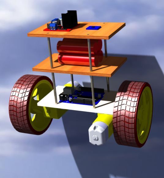 self balancing robot with bluetooth control