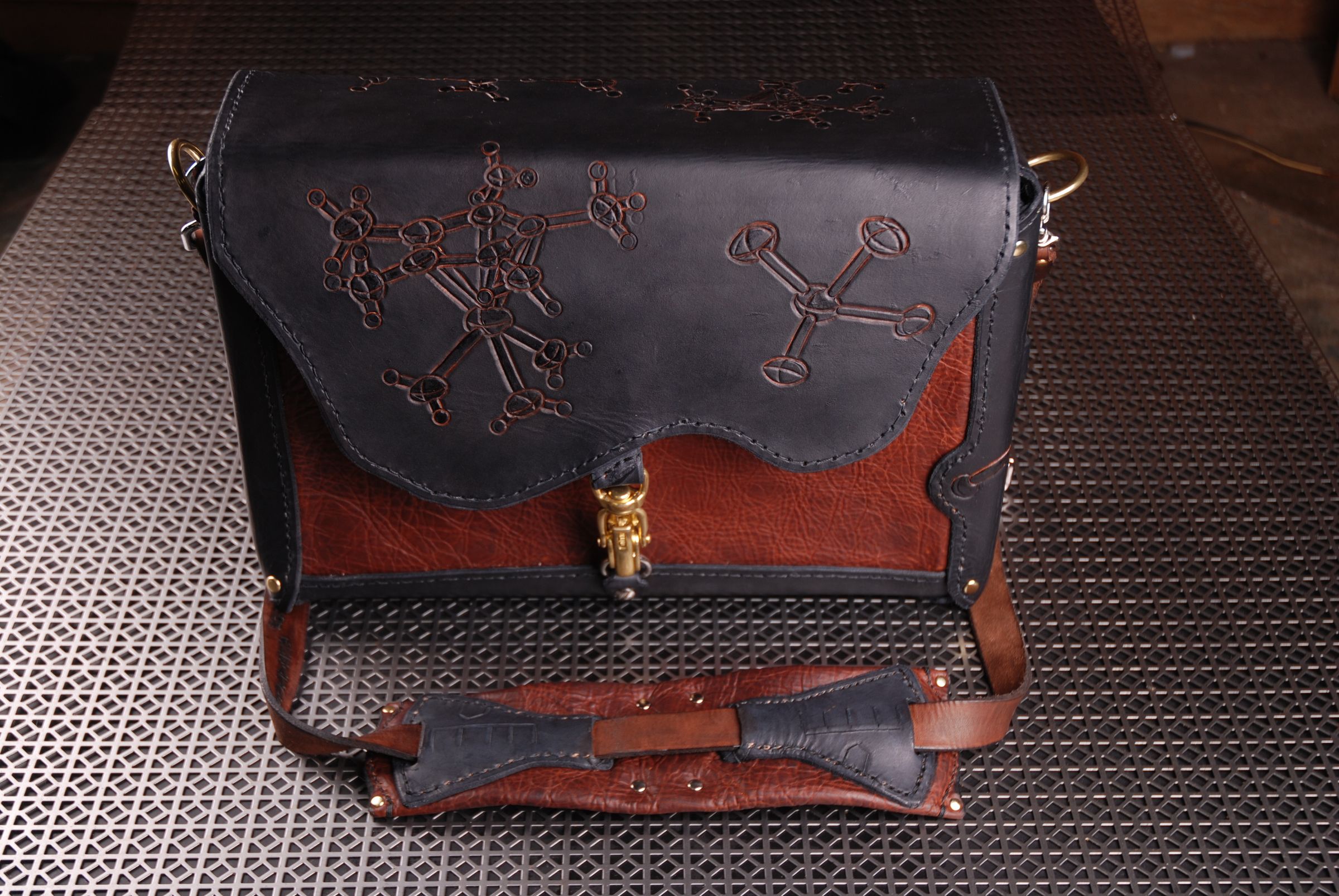 custom leather briefcase