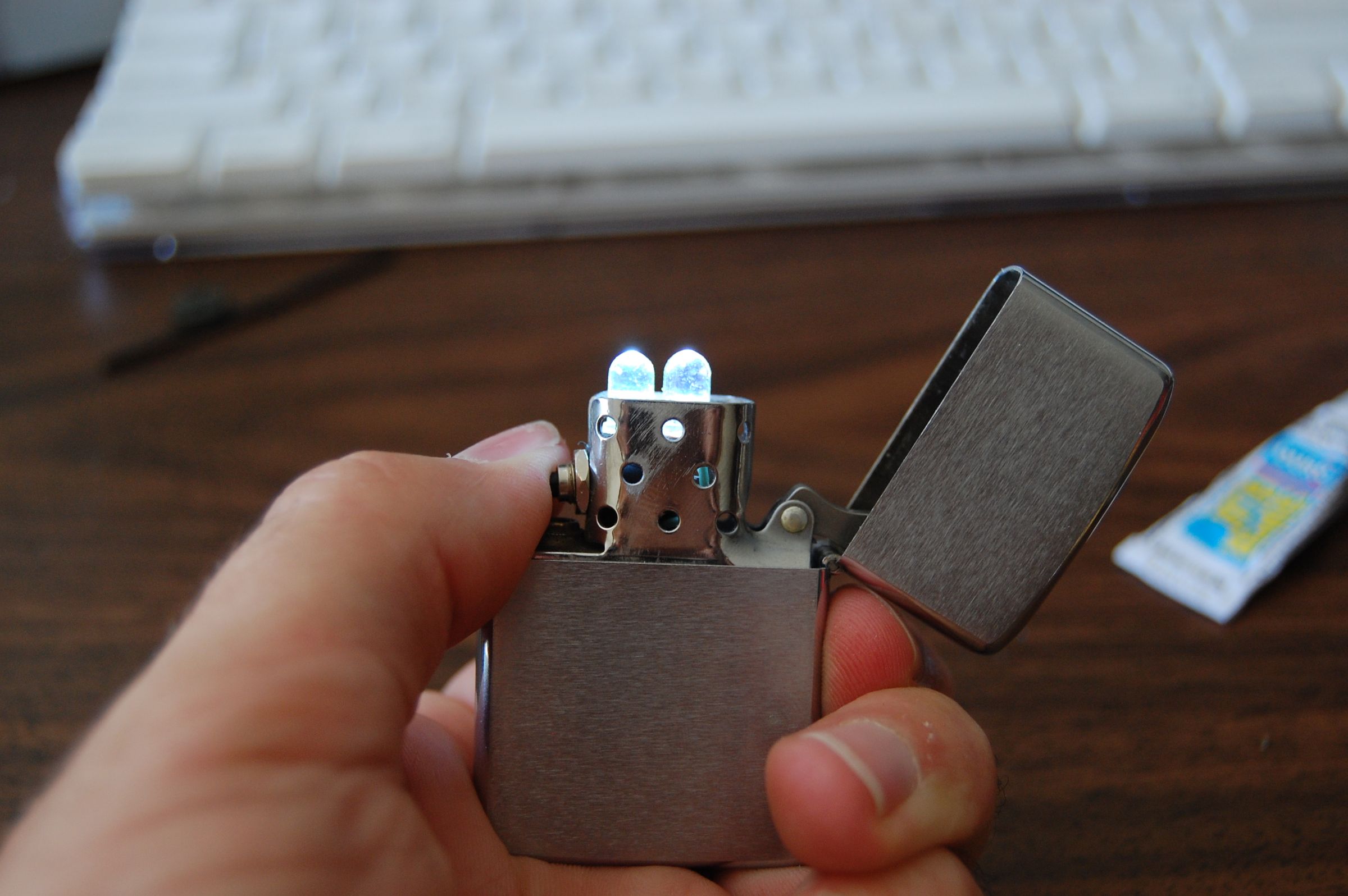 LED Zippo Flashlight 5 Steps (with Pictures) Instructables