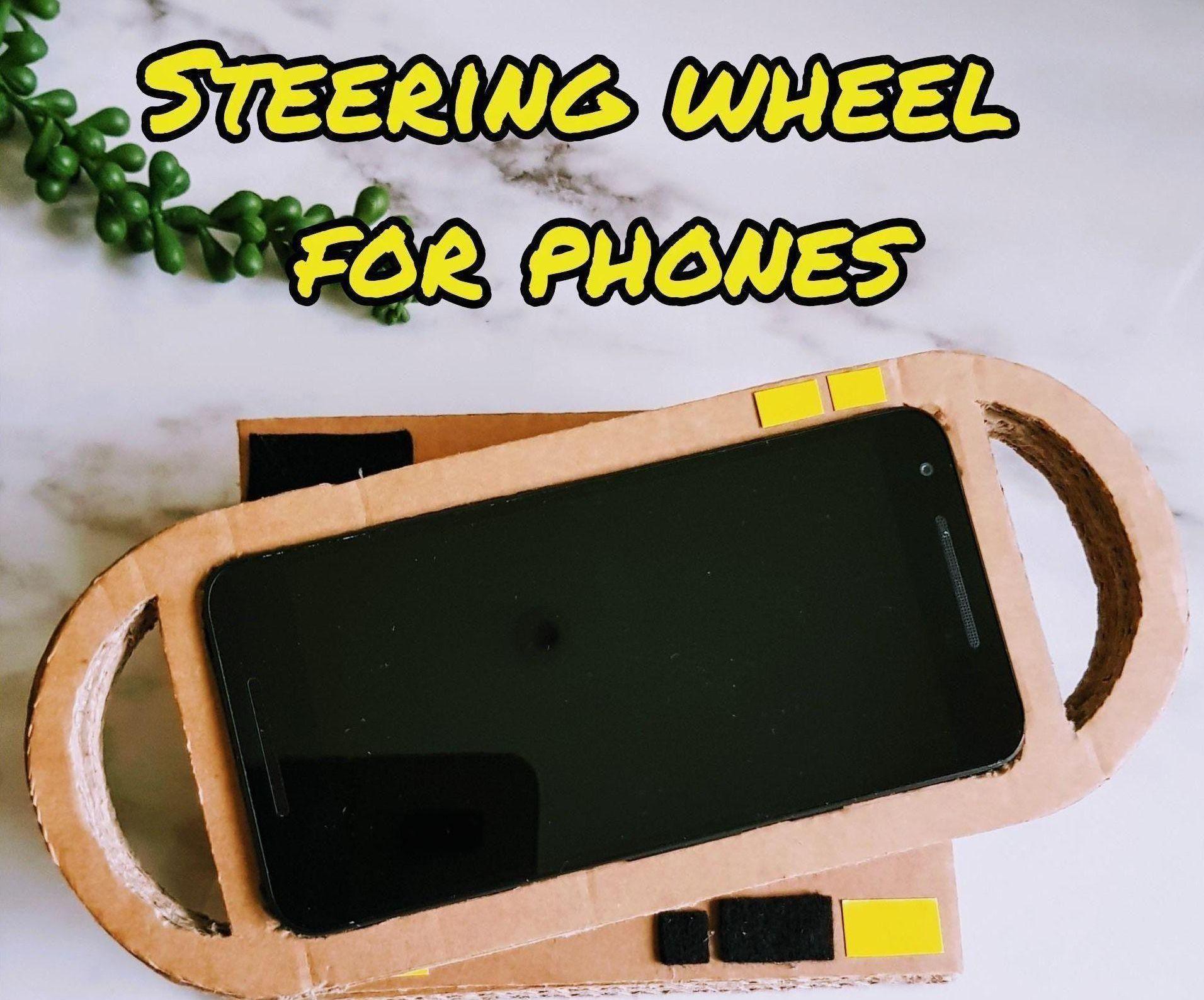 Cardboard Steering Wheel for Phone 10 Steps (with Pictures