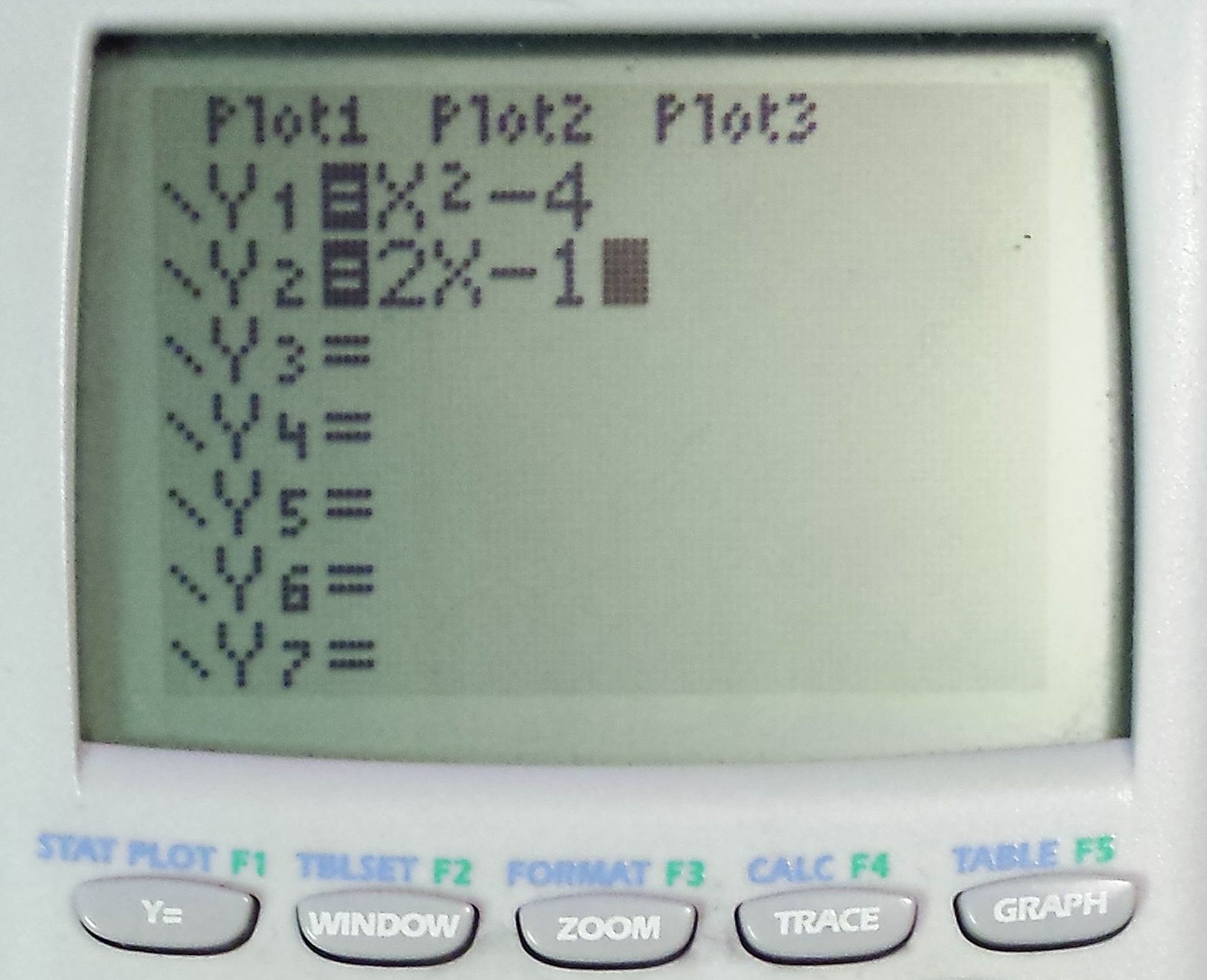 How to Find the Intersecting Points of Two Functions on a TI84 Plus