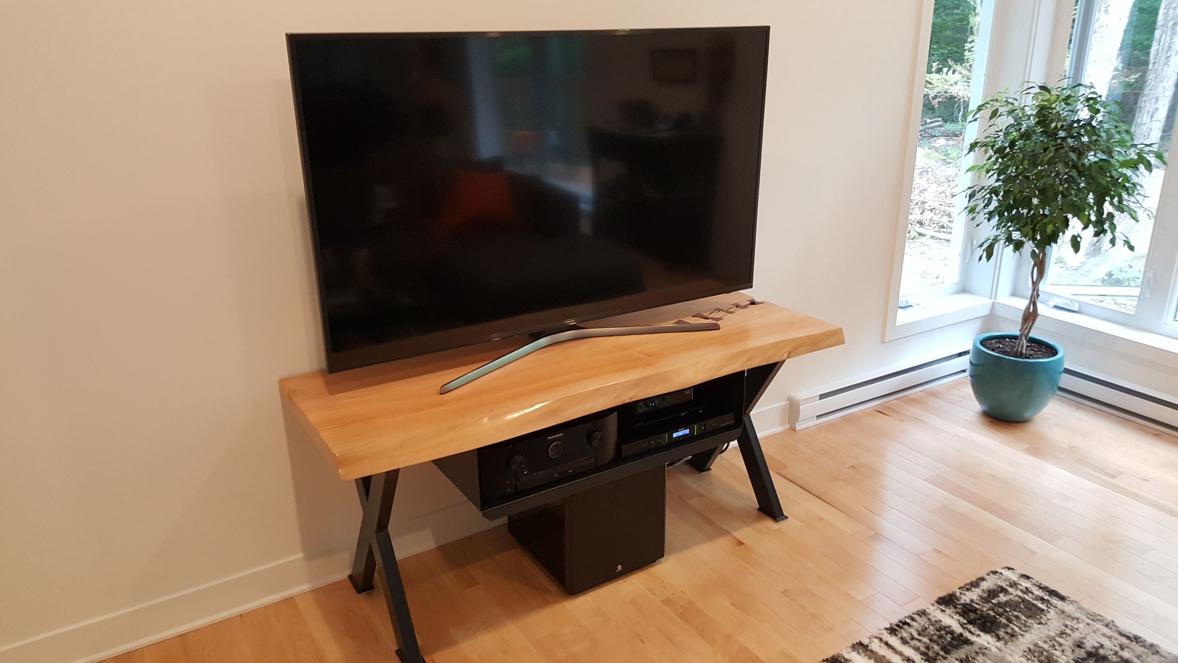 Live Edge TV Stand Wood Slab 11 Steps (with Pictures) Instructables
