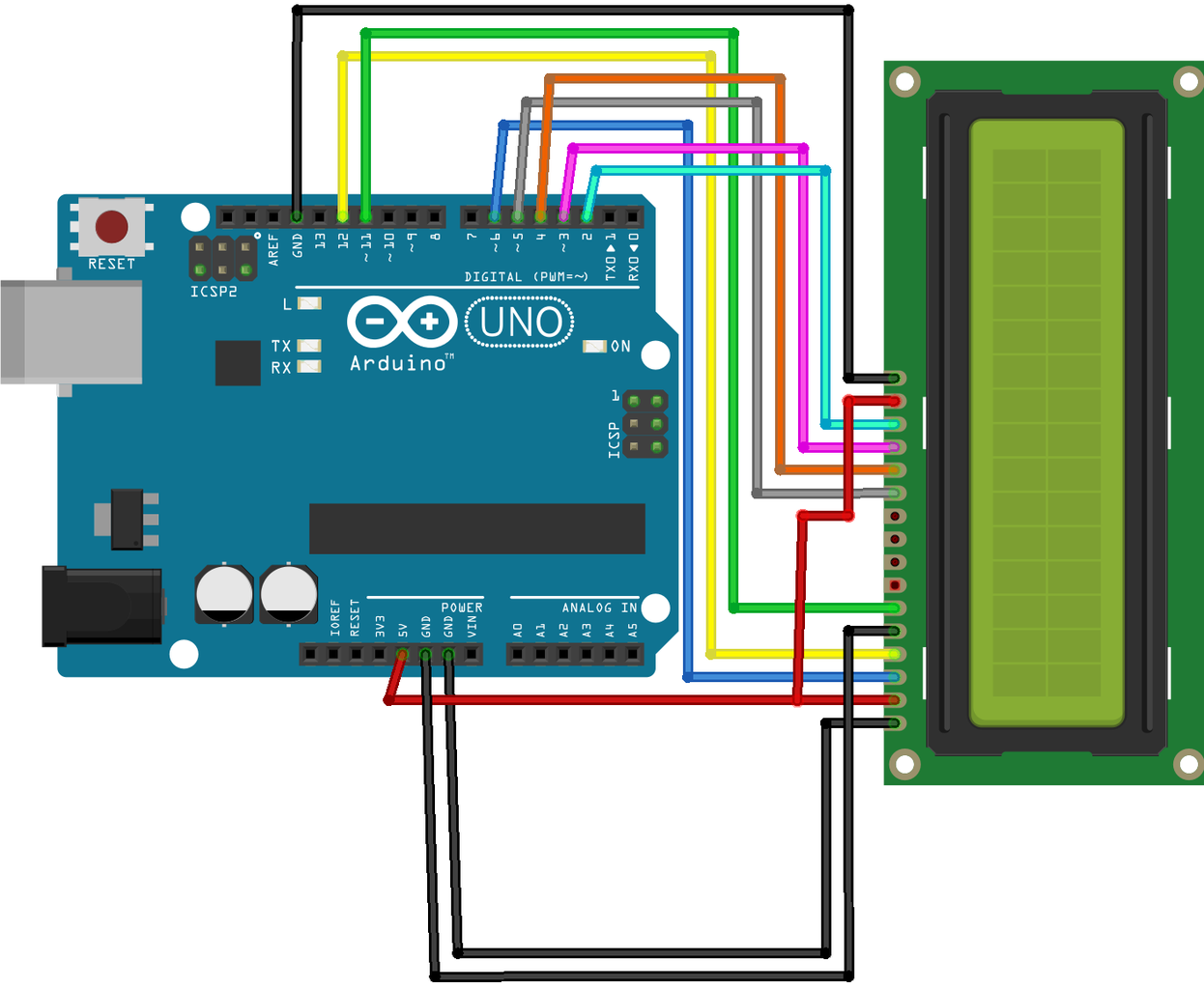 Arduino Interfacing With LCD Without Potentiometer - Instructables