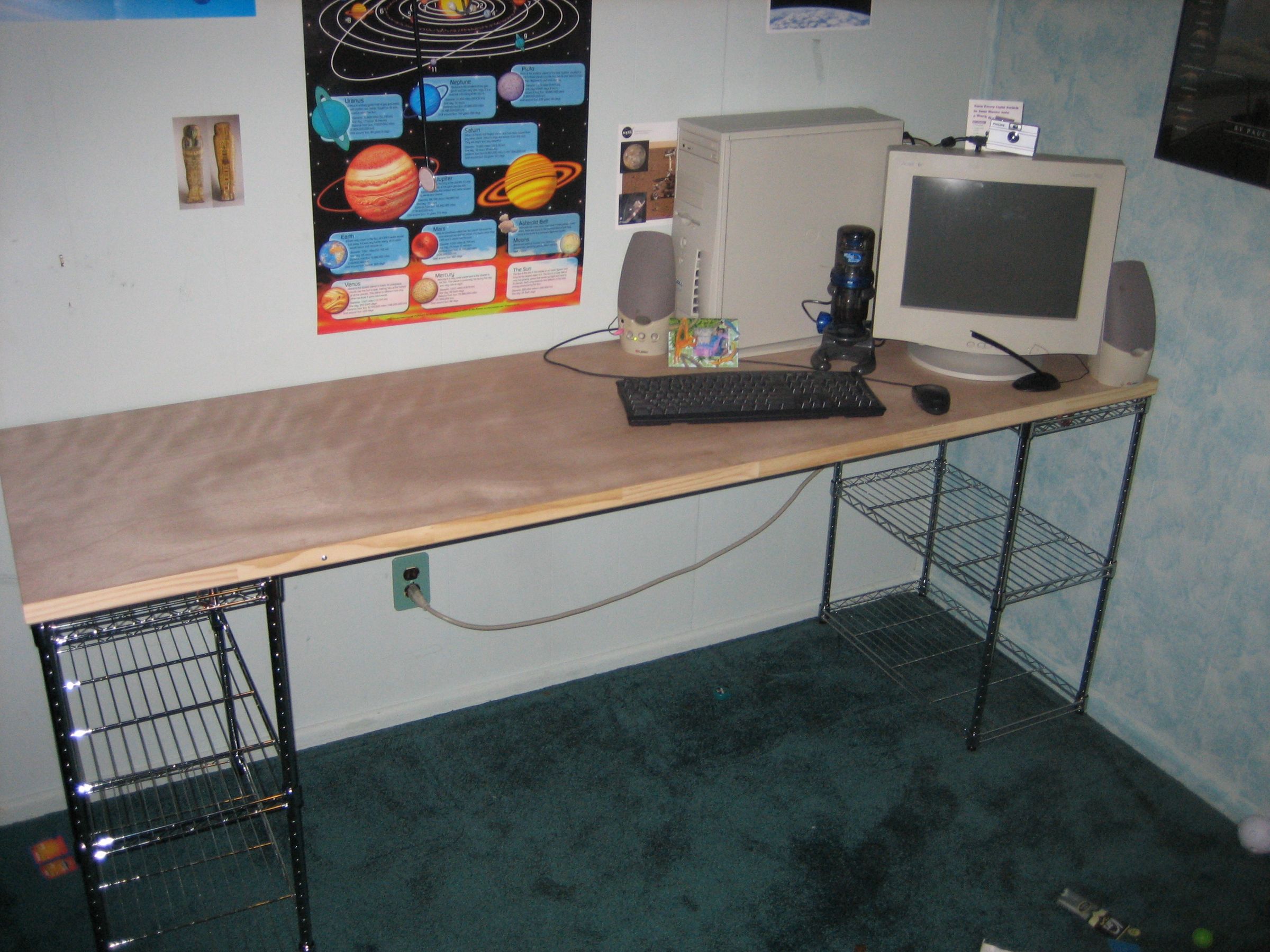 Cheap and Easy Desk 5 Steps Instructables