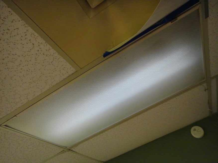 Converting Drop Ceiling Fluorescent Light To Led 12 Steps With Pictures Instructables Converting Drop Ceiling Fluorescent, How To Remove Fluorescent Light Fixture From Drop Ceiling