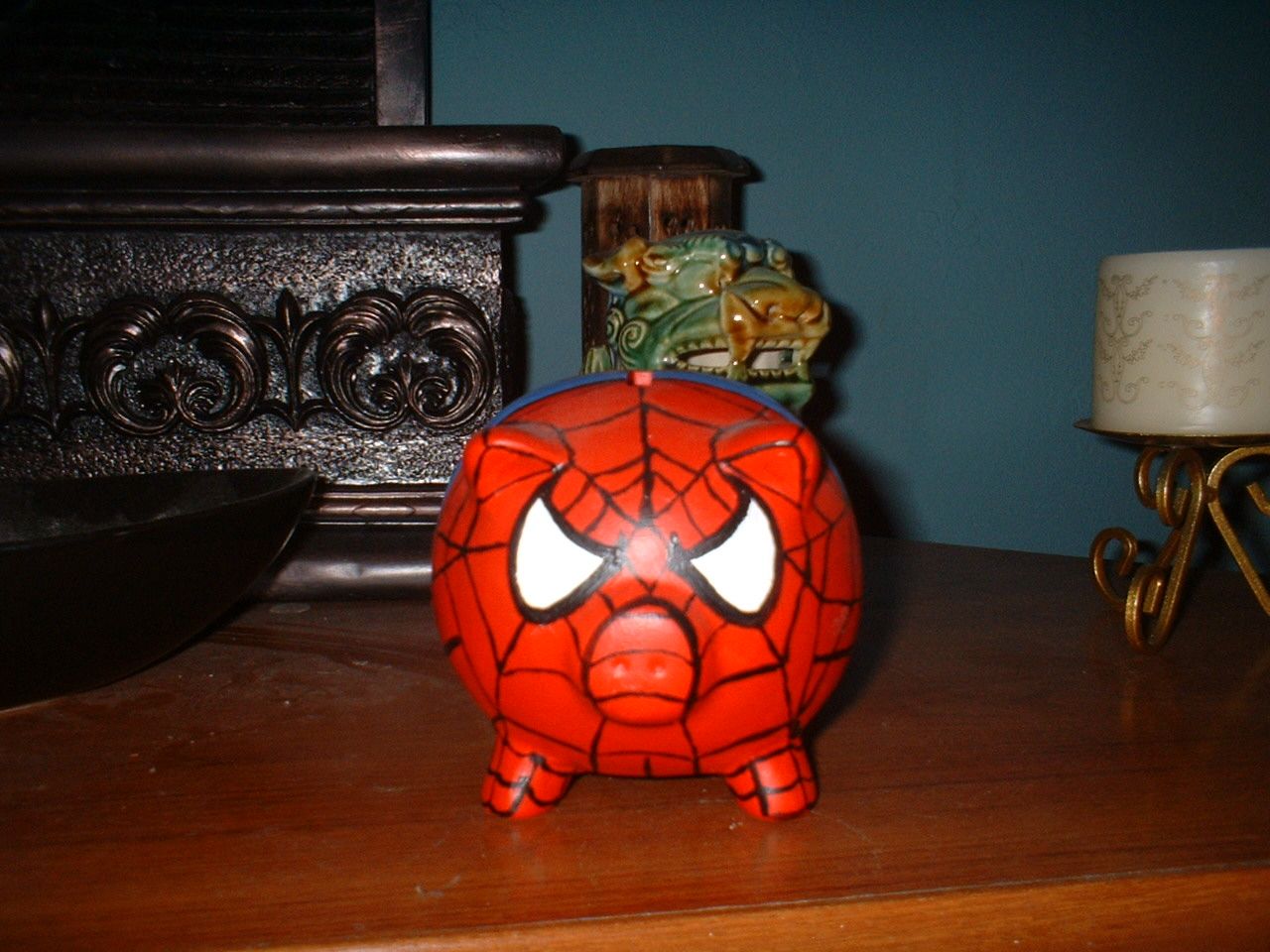 spiderman piggy bank........spider pig DIY Project DIY Project Image