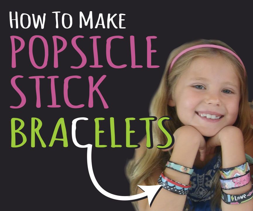Step-by-step guide for how to make popsicle stick bracelets - kids crafts- diy jewelry DIY Project DIY project