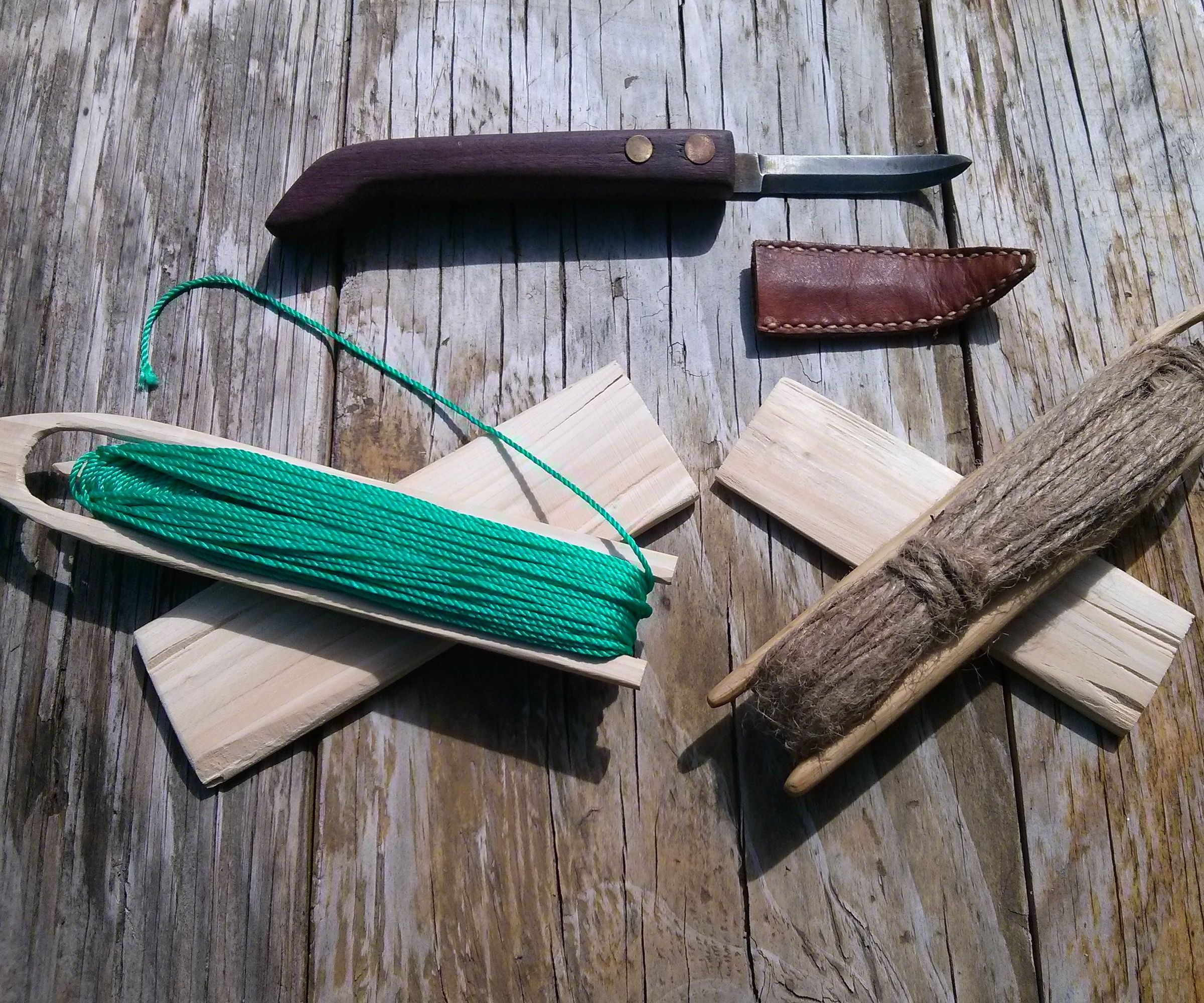 Primitive Net Making From Carving Your Needle to Weaving Your Net