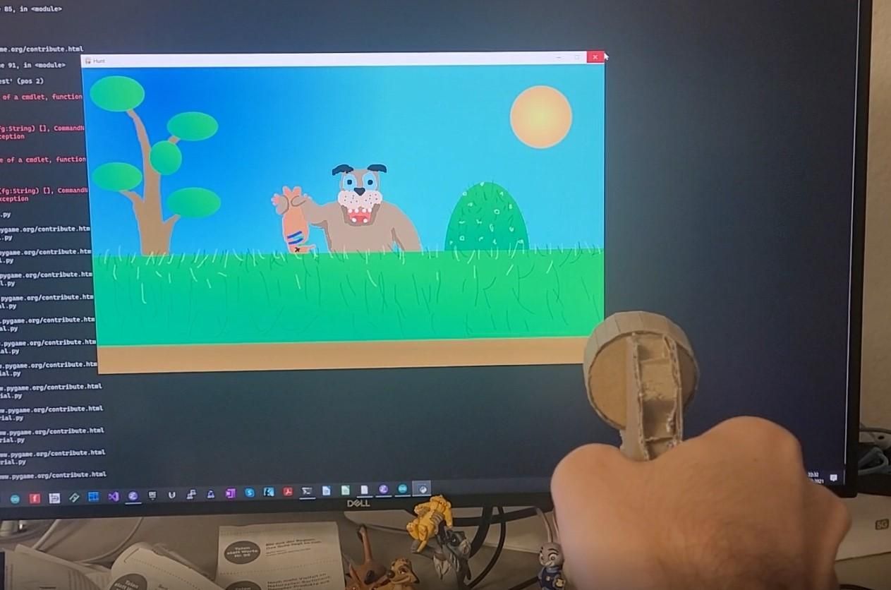 Photoresistor Based Gun (with the Dog!)