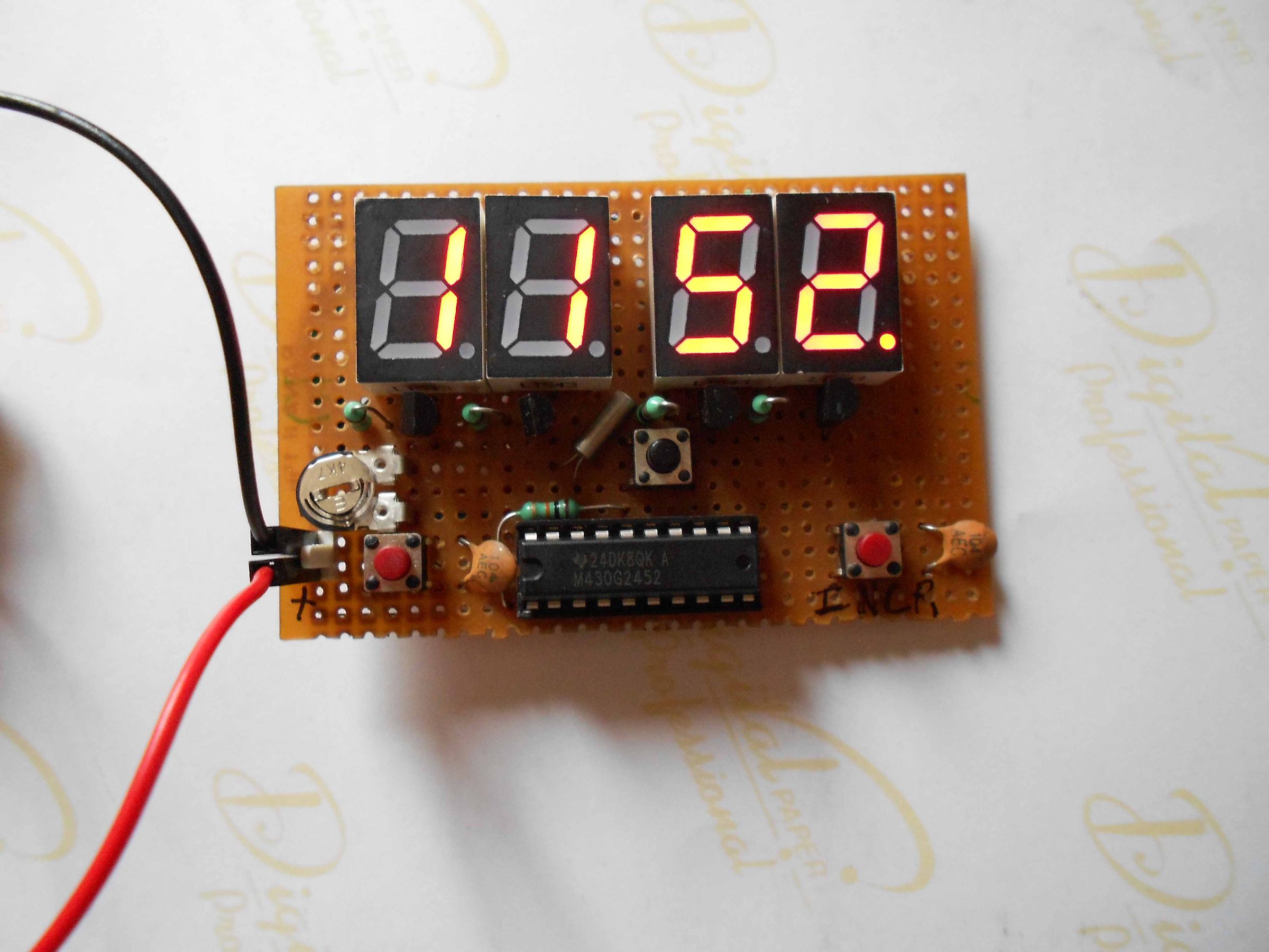 Digital Clock Using MSP430 Instructables
