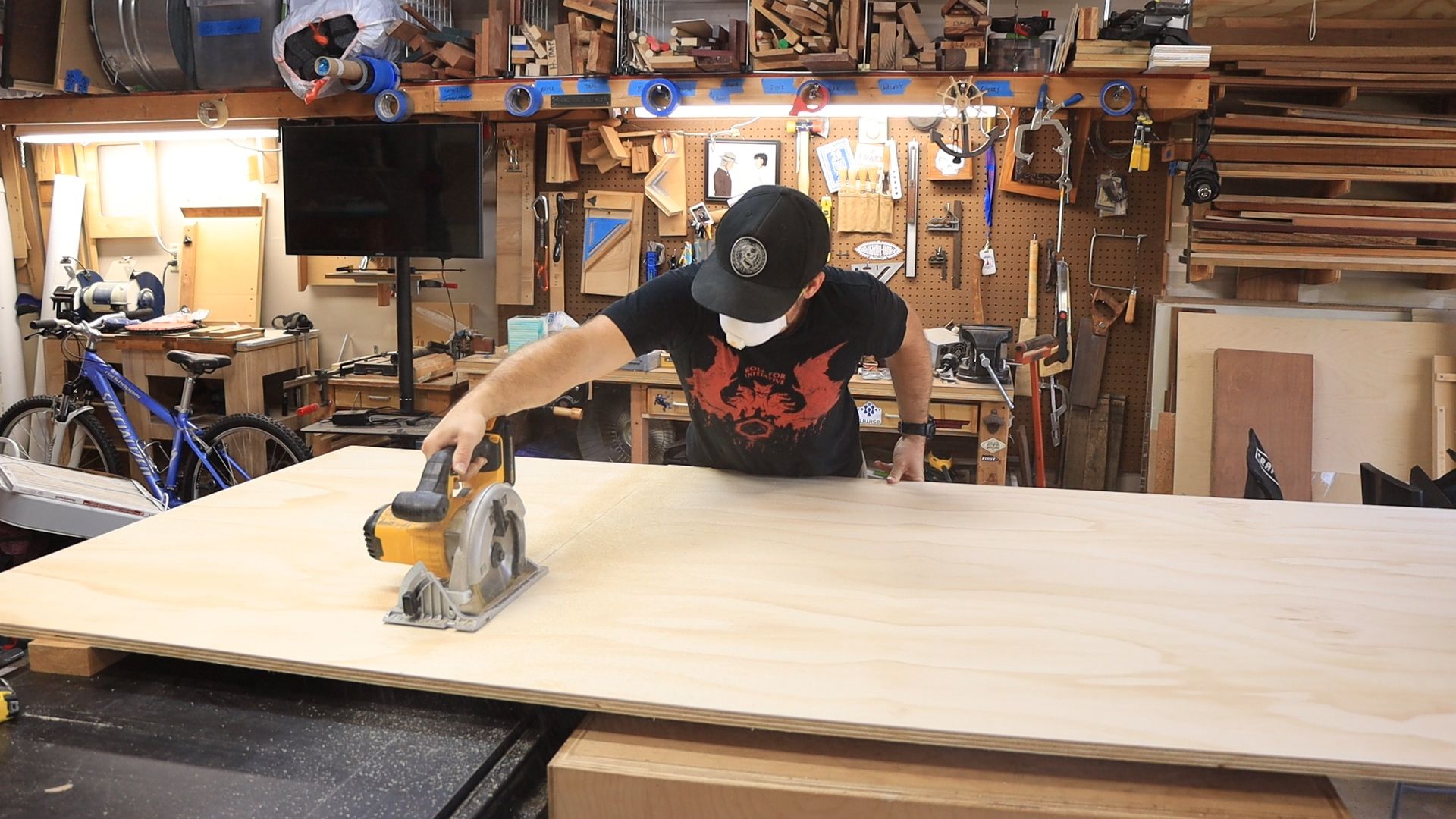 DIY Workshop Table (From Plywood!) : 10 Steps (with Pictures ...