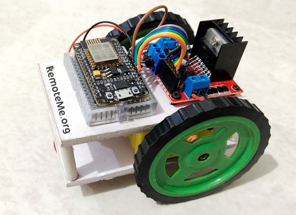 wifi controlled robot using nodemcu