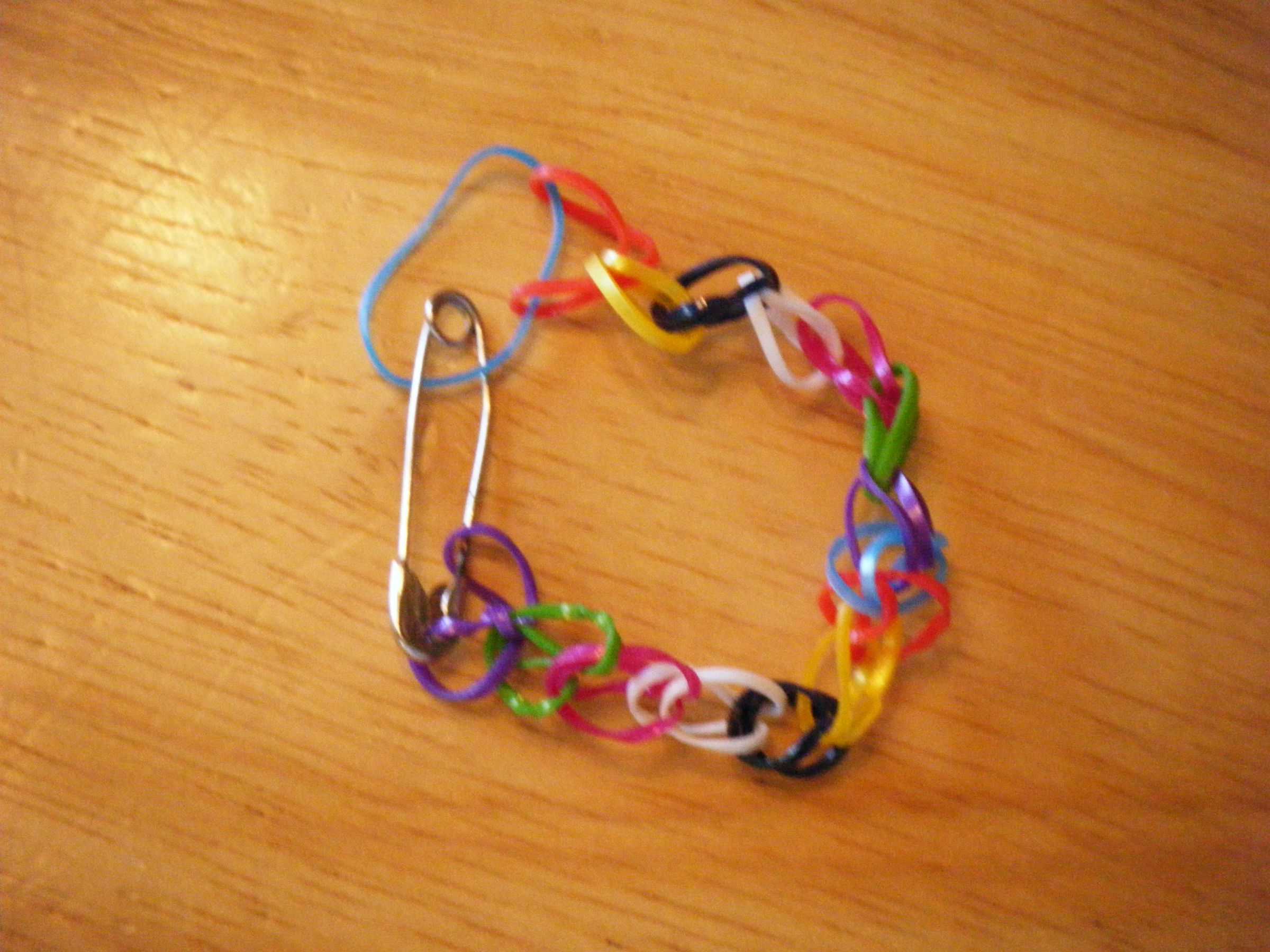 Rubberband Friendship Bracelets 6 Steps Instructables