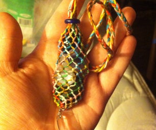 Macrame interchangeable stone necklace Clearance