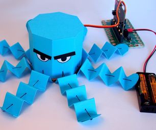 Robotic Paper Octopus (with Micro:bit)