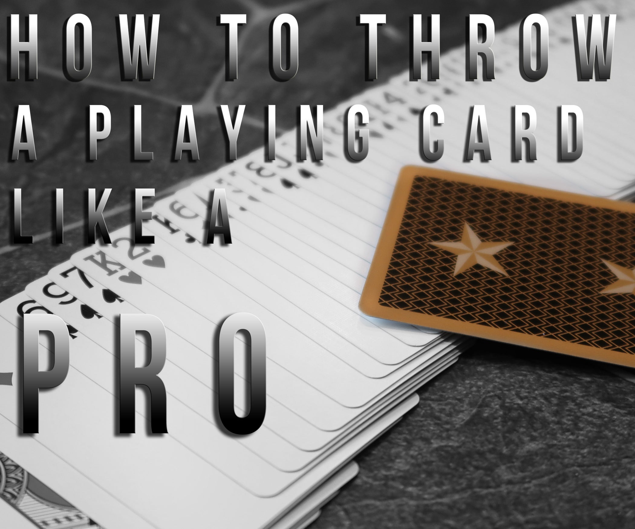 How to Throw a Playing Card Like a Pro 3 Steps (with Pictures