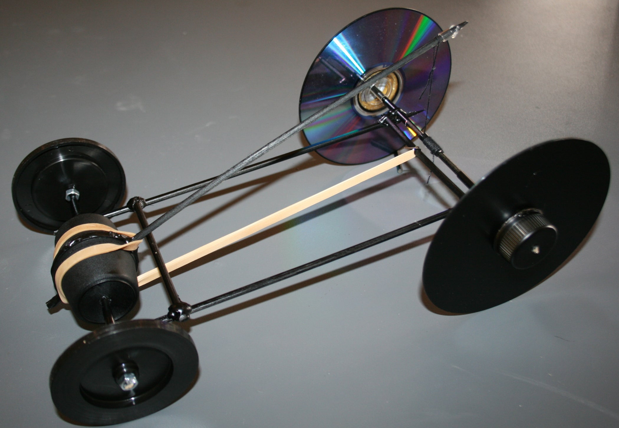 Elastic Power Car 15 Steps Instructables