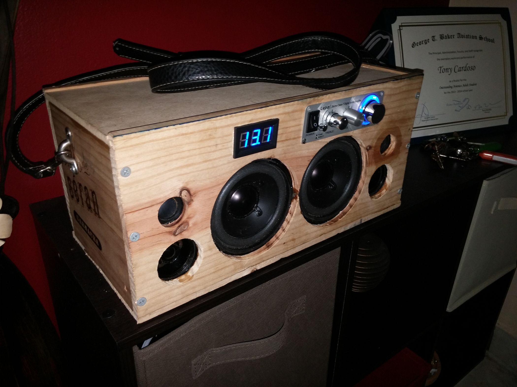 Portable Bluetooth Speaker Boombox 6 Steps Instructables