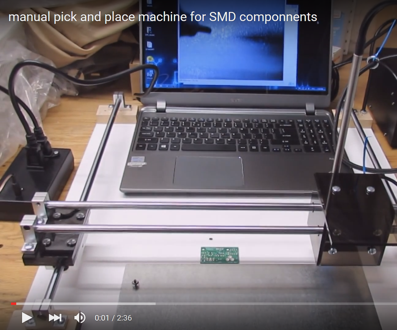Manual Pick and Place Machine for SMD Components 3 Steps Instructables